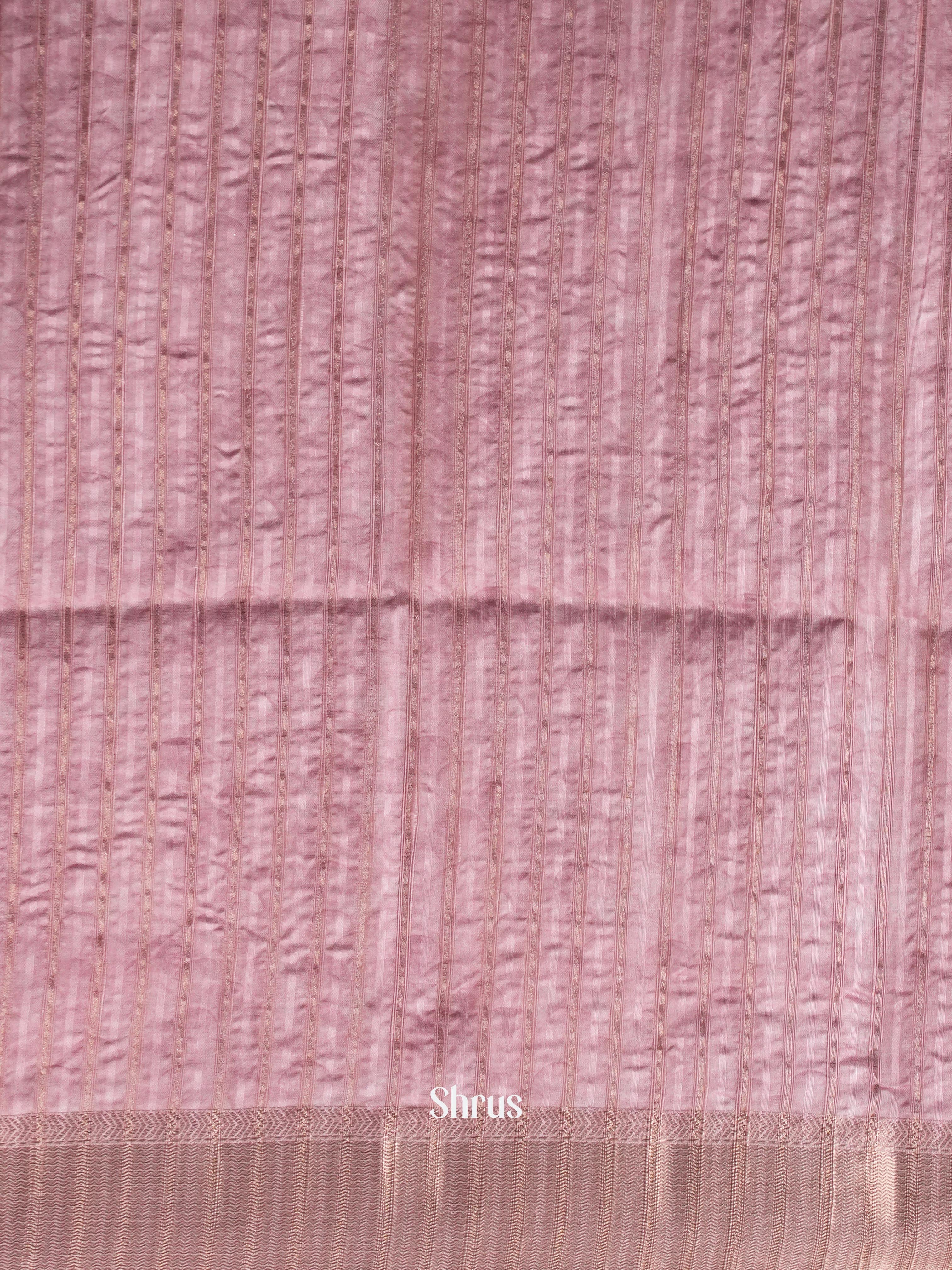 Dusty Pink - Moonga Silk Saree - Shop on ShrusEternity.com