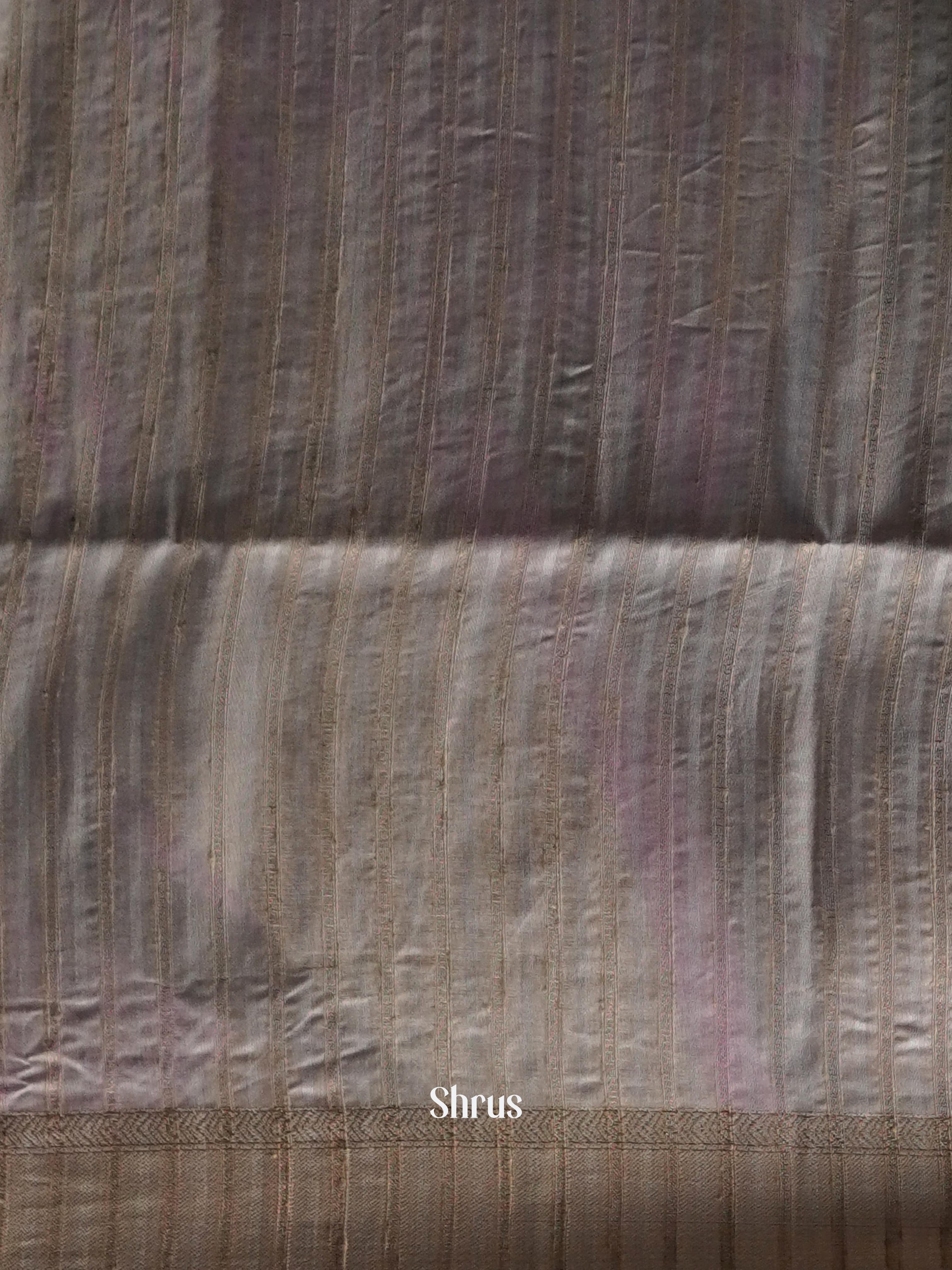 Cream & Green - Moonga silk Saree - Shop on ShrusEternity.com