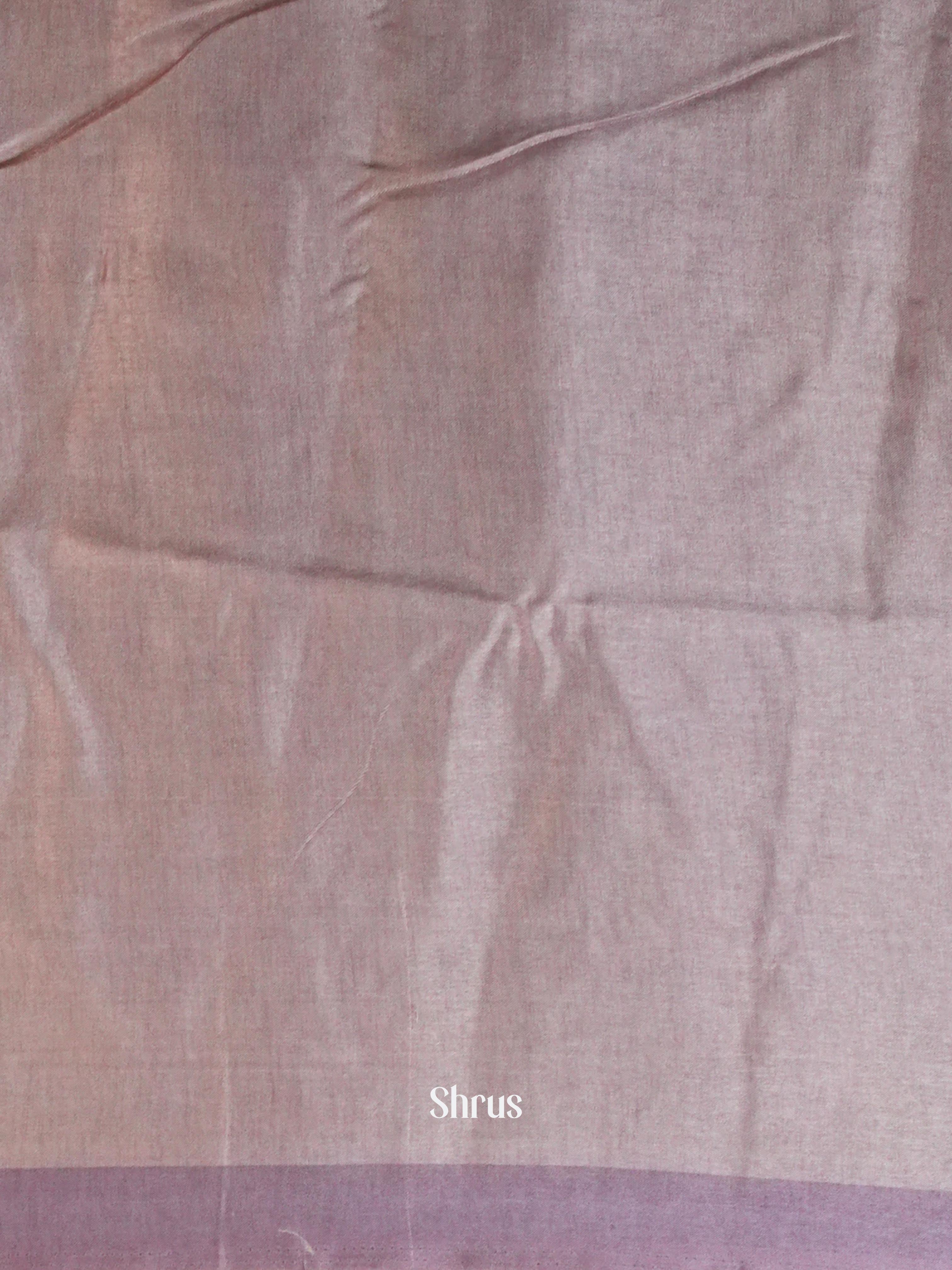 Creamy Peachy pink - Moonga Silk Saree - Shop on ShrusEternity.com