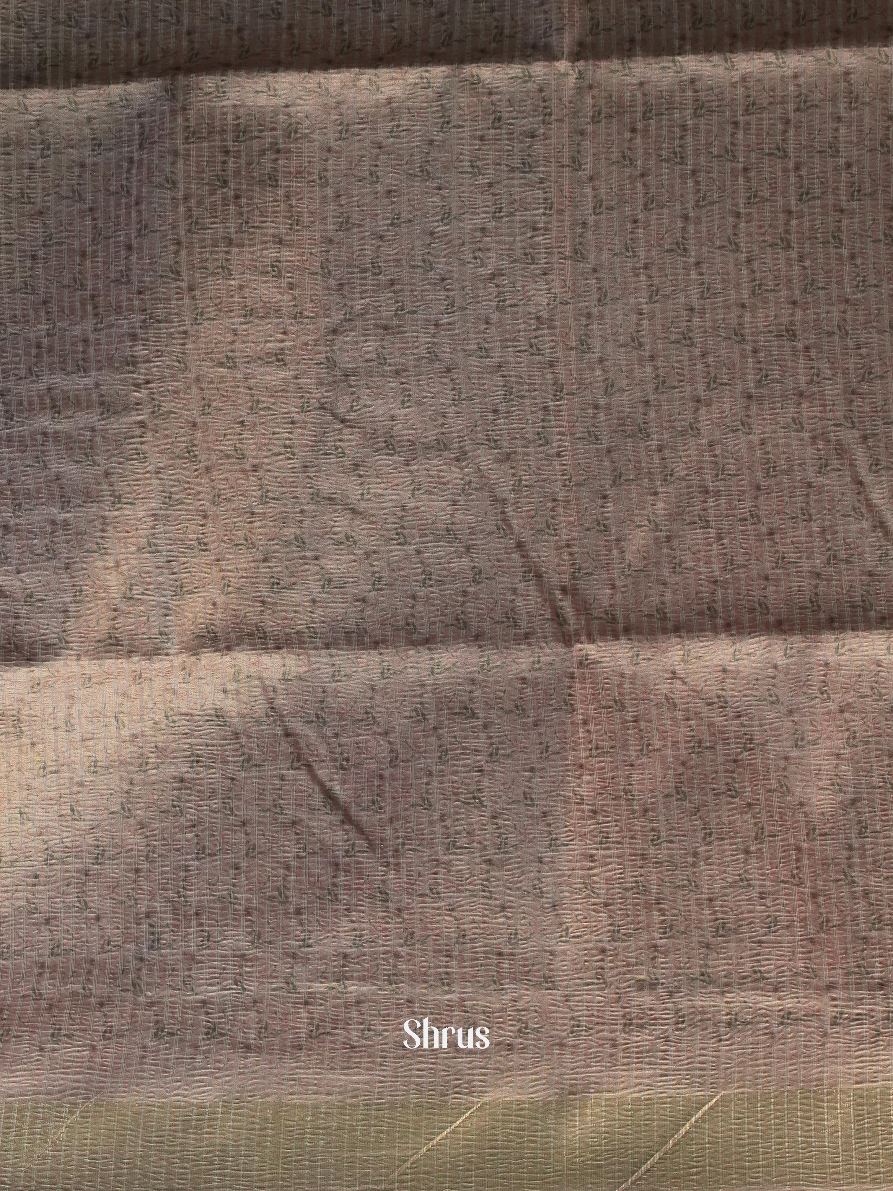Grey- Bamboo silk Saree - Shop on ShrusEternity.com