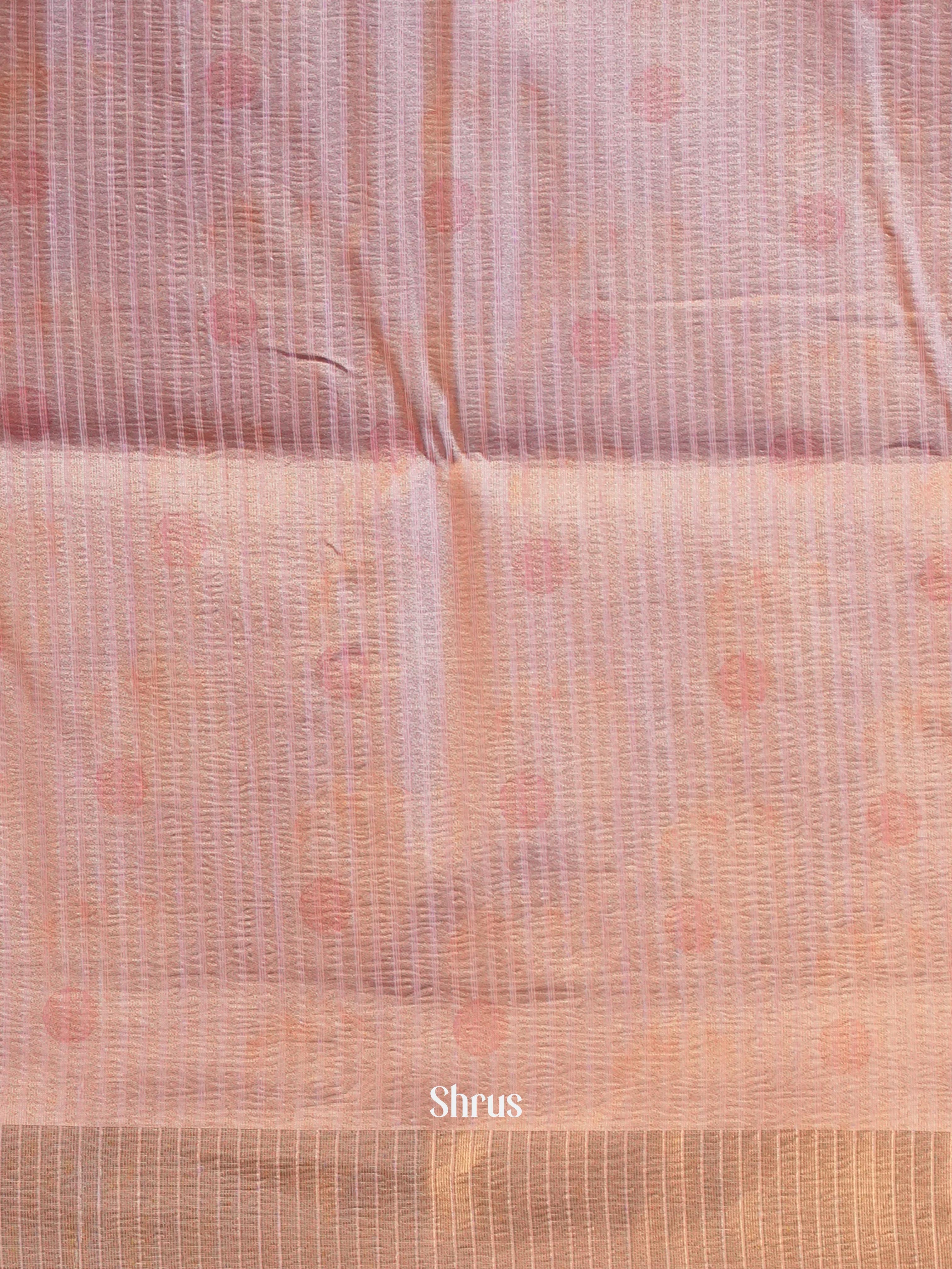 Pink - Bamboo Silk Saree - Shop on ShrusEternity.com