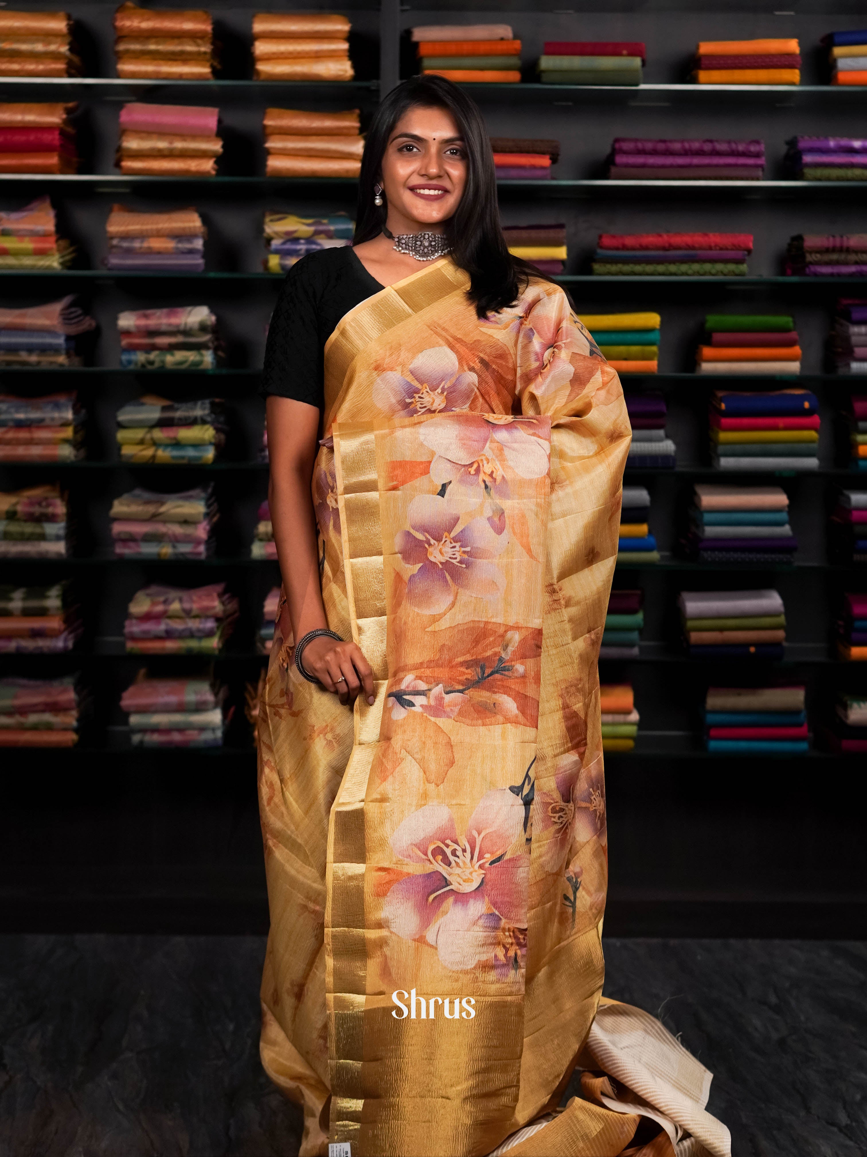 Glitterring Golden Yellow - Bamboo silk - Shop on ShrusEternity.com