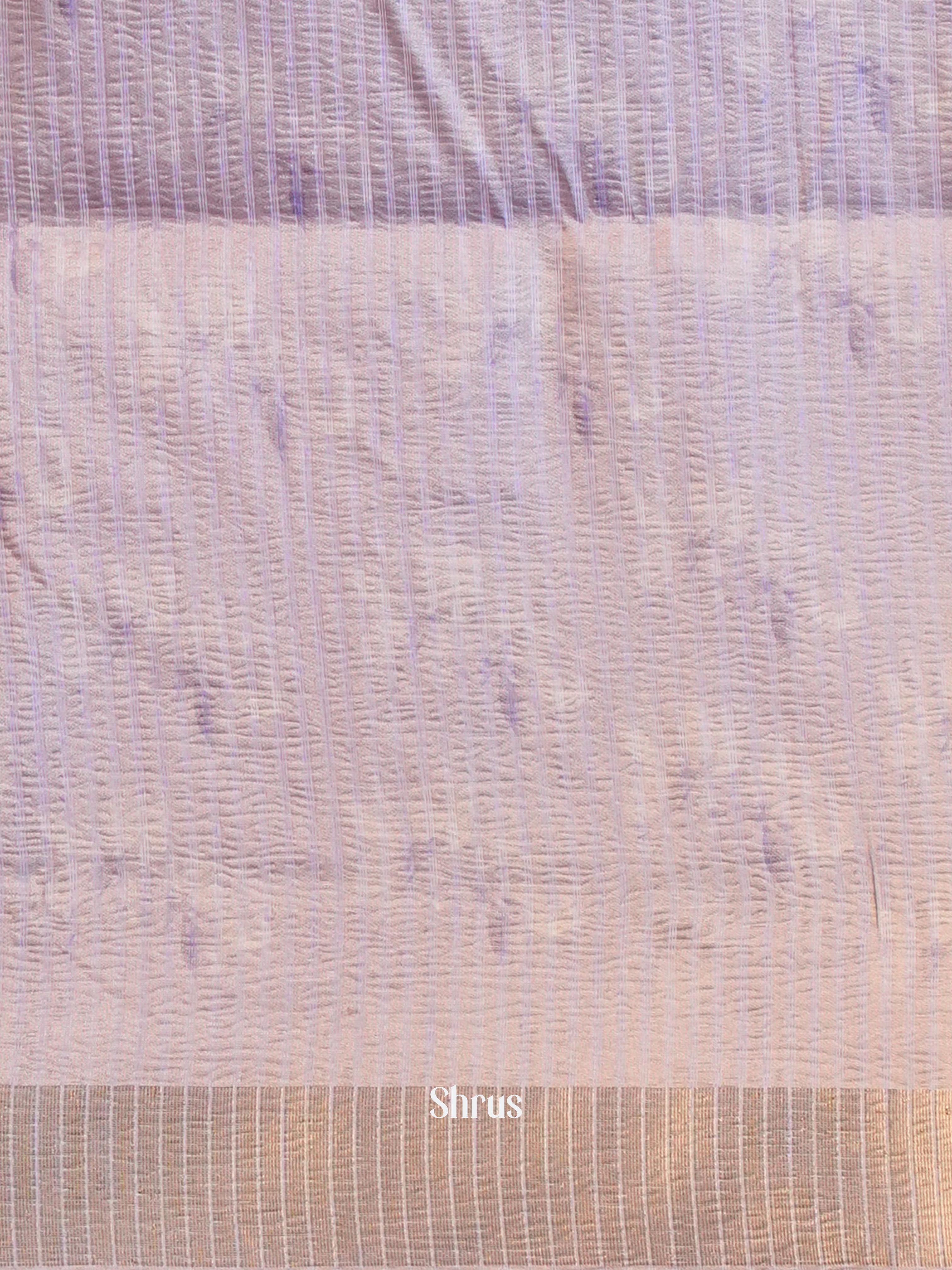 Purple - Bamboo Silk Saree - Shop on ShrusEternity.com