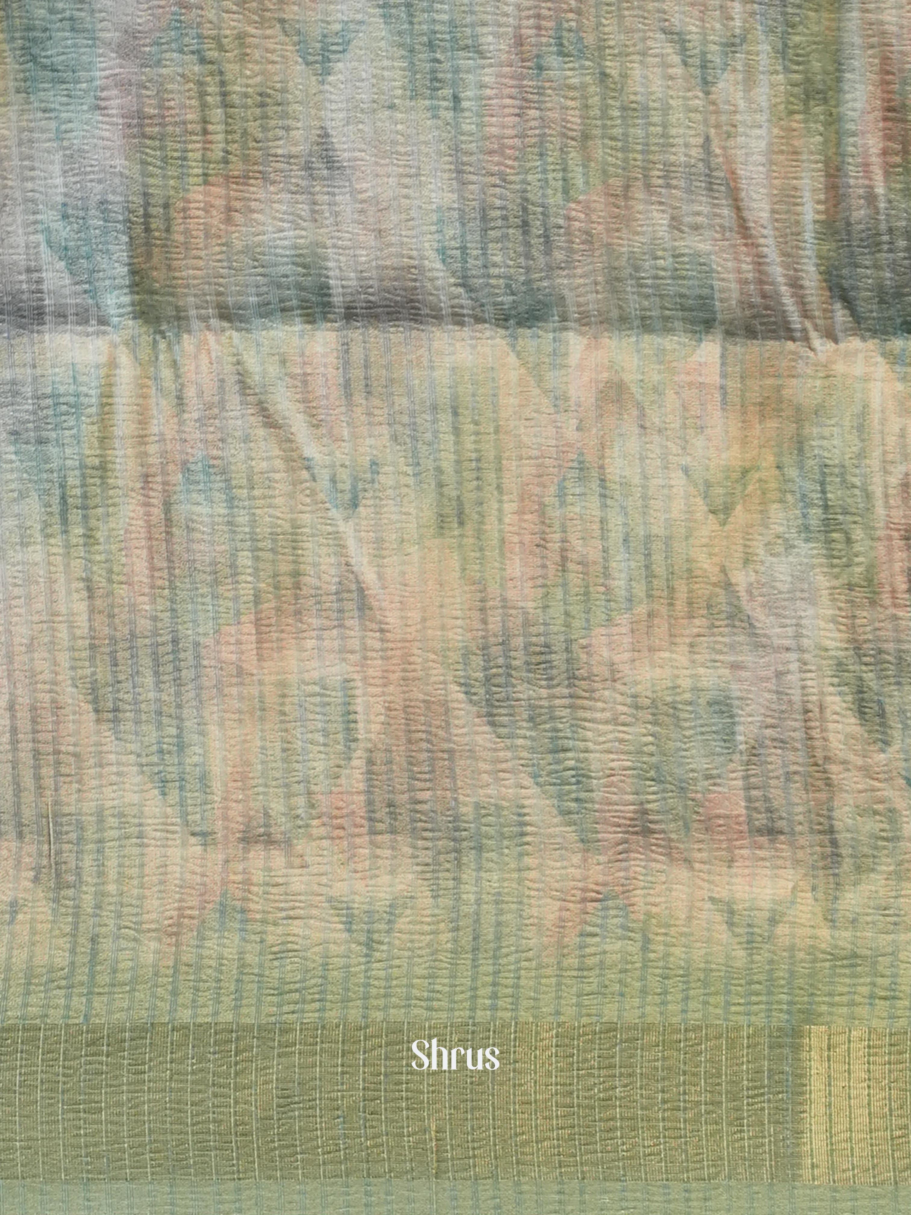 Green - Bamboo Silk Saree - Shop on ShrusEternity.com