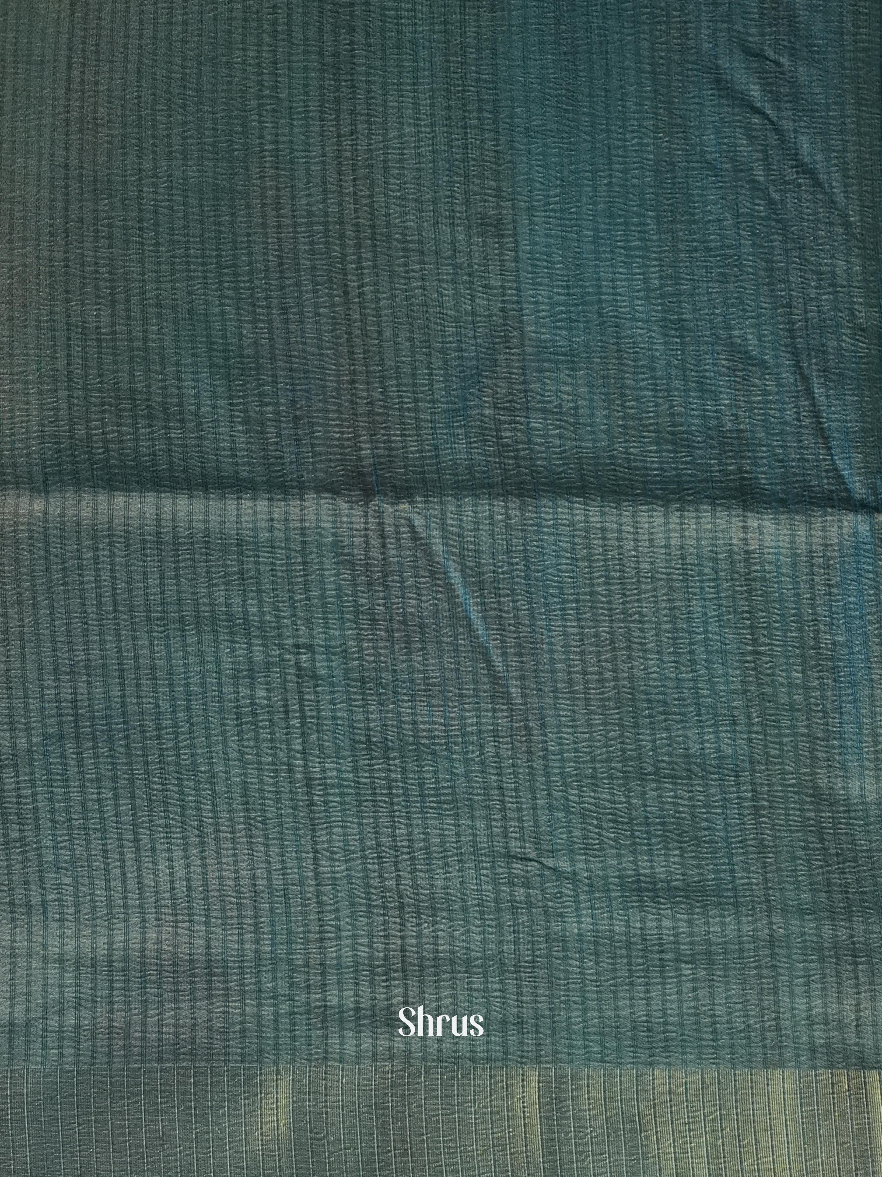 Purple & Green- Bamboo Silk Saree - Shop on ShrusEternity.com