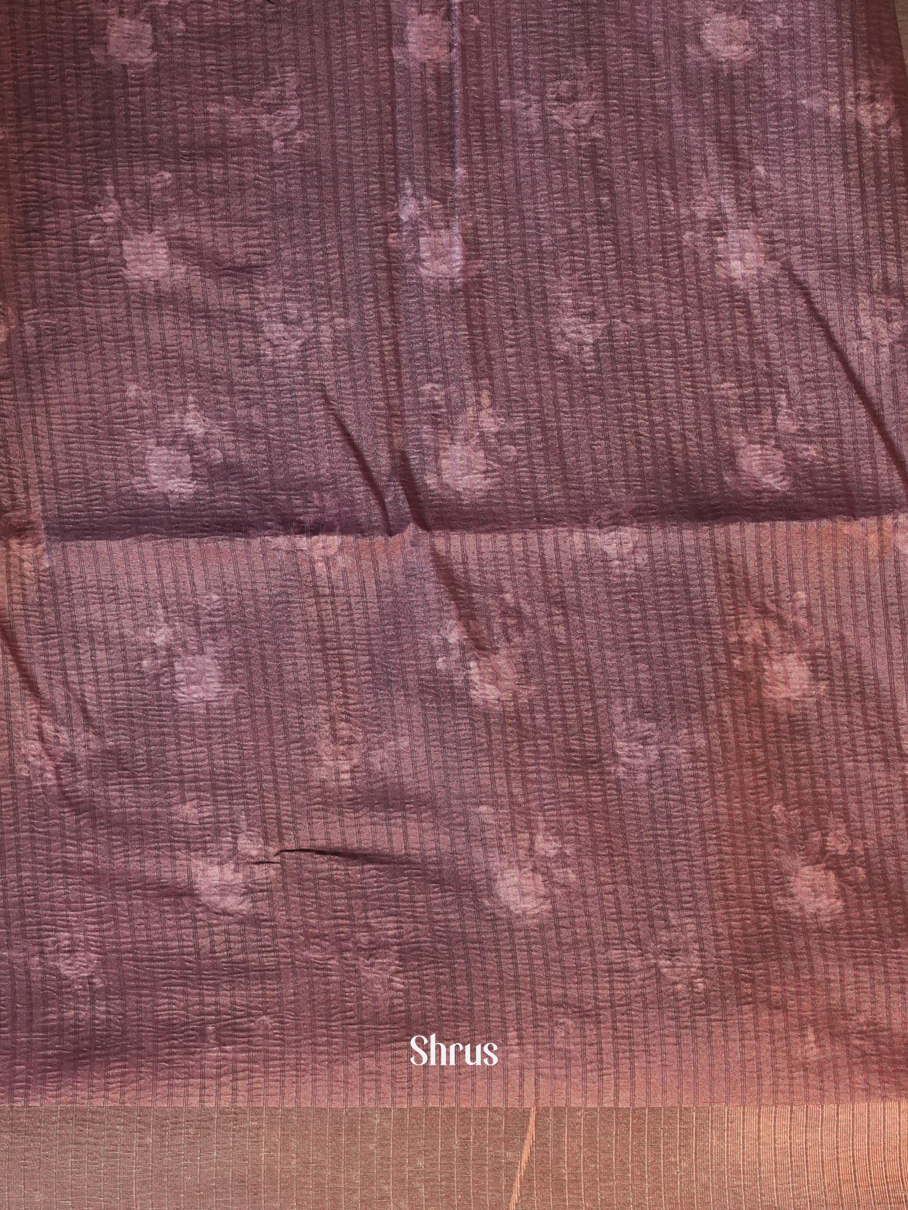 Purple - Bamboo Silk Saree - Shop on ShrusEternity.com