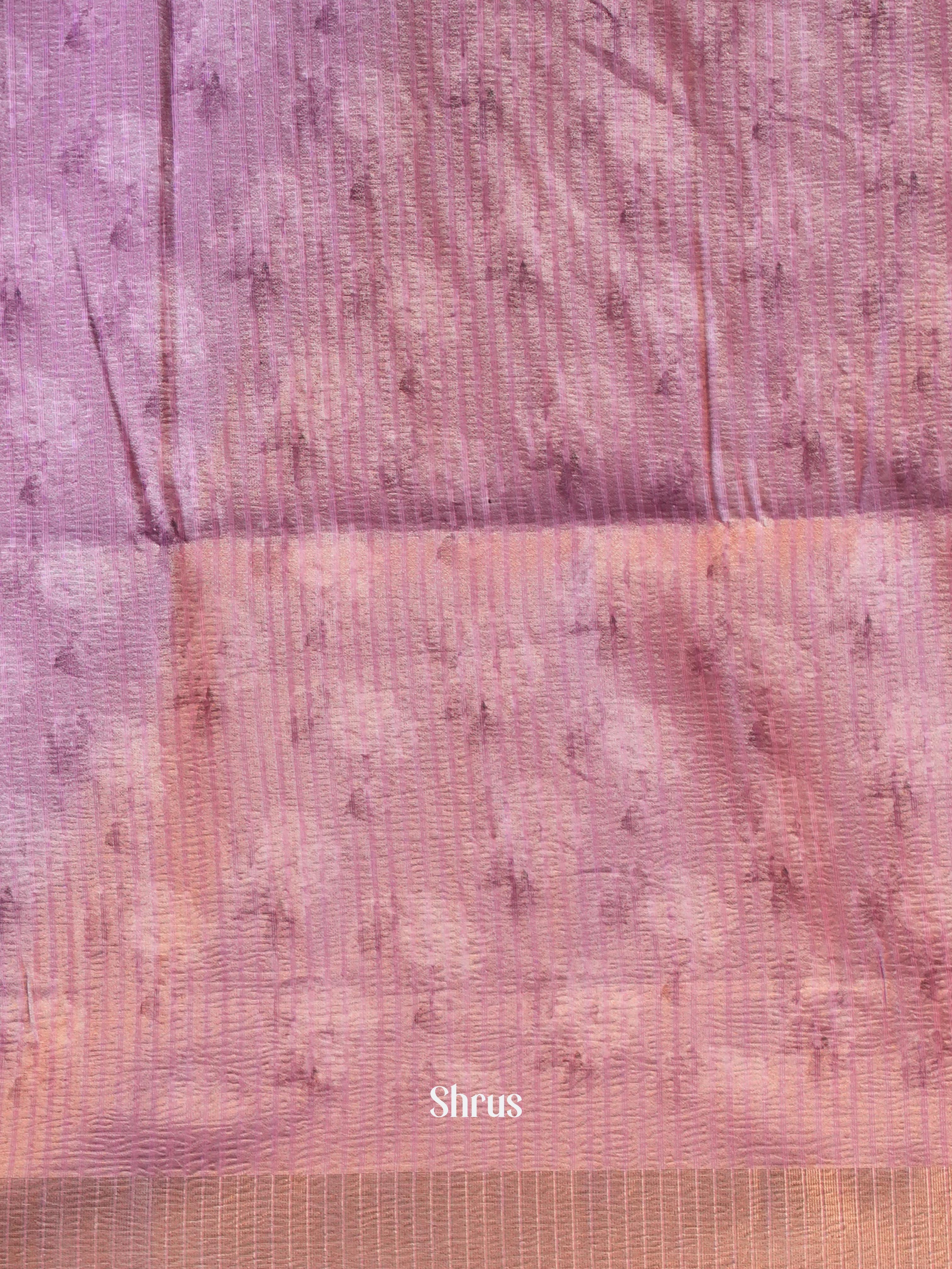 Purple - Bamboo Silk Saree - Shop on ShrusEternity.com