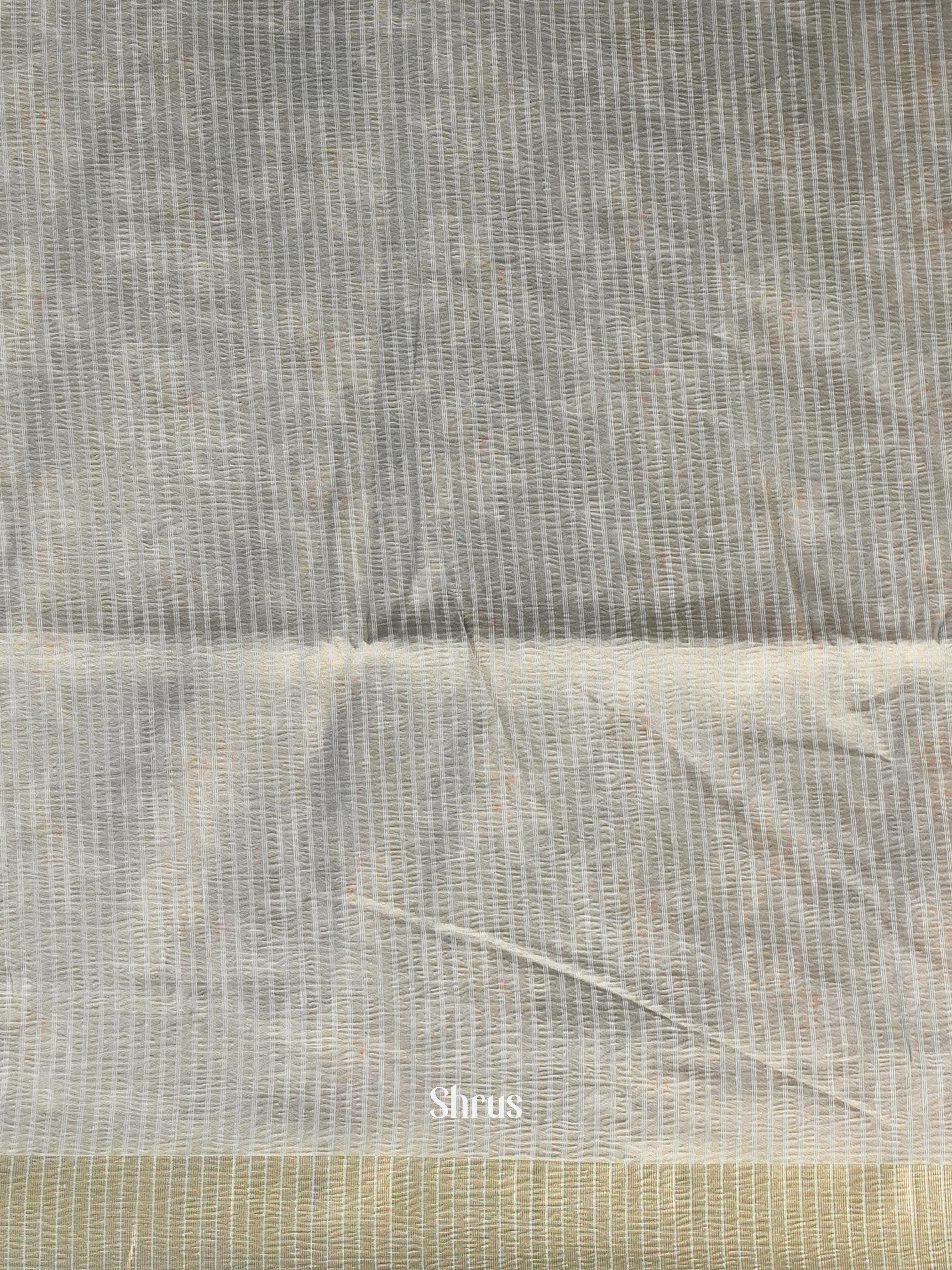 Grey - Bamboo silk Saree - Shop on ShrusEternity.com