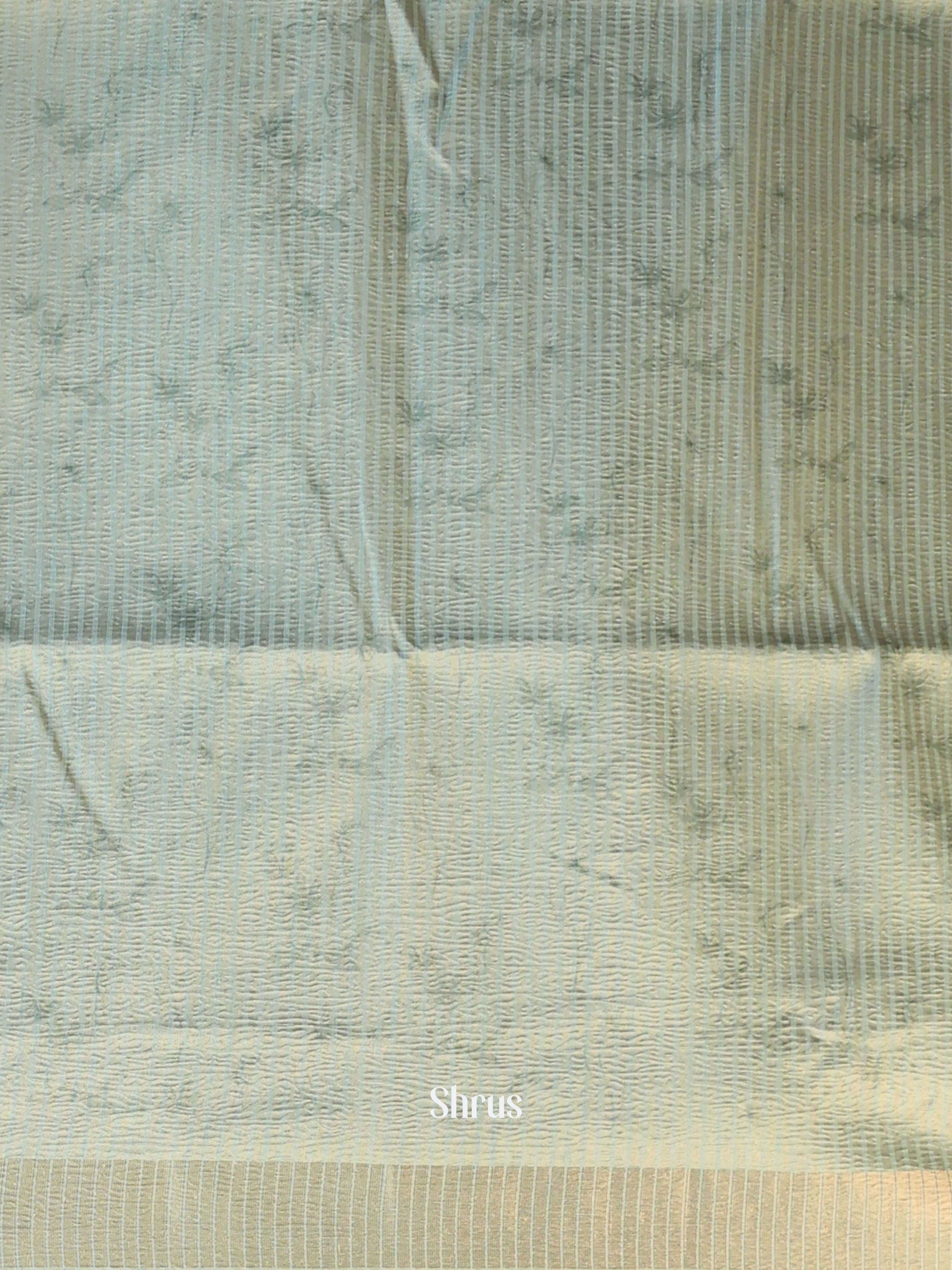 Green & Purple - Bamboo silk Saree - Shop on ShrusEternity.com