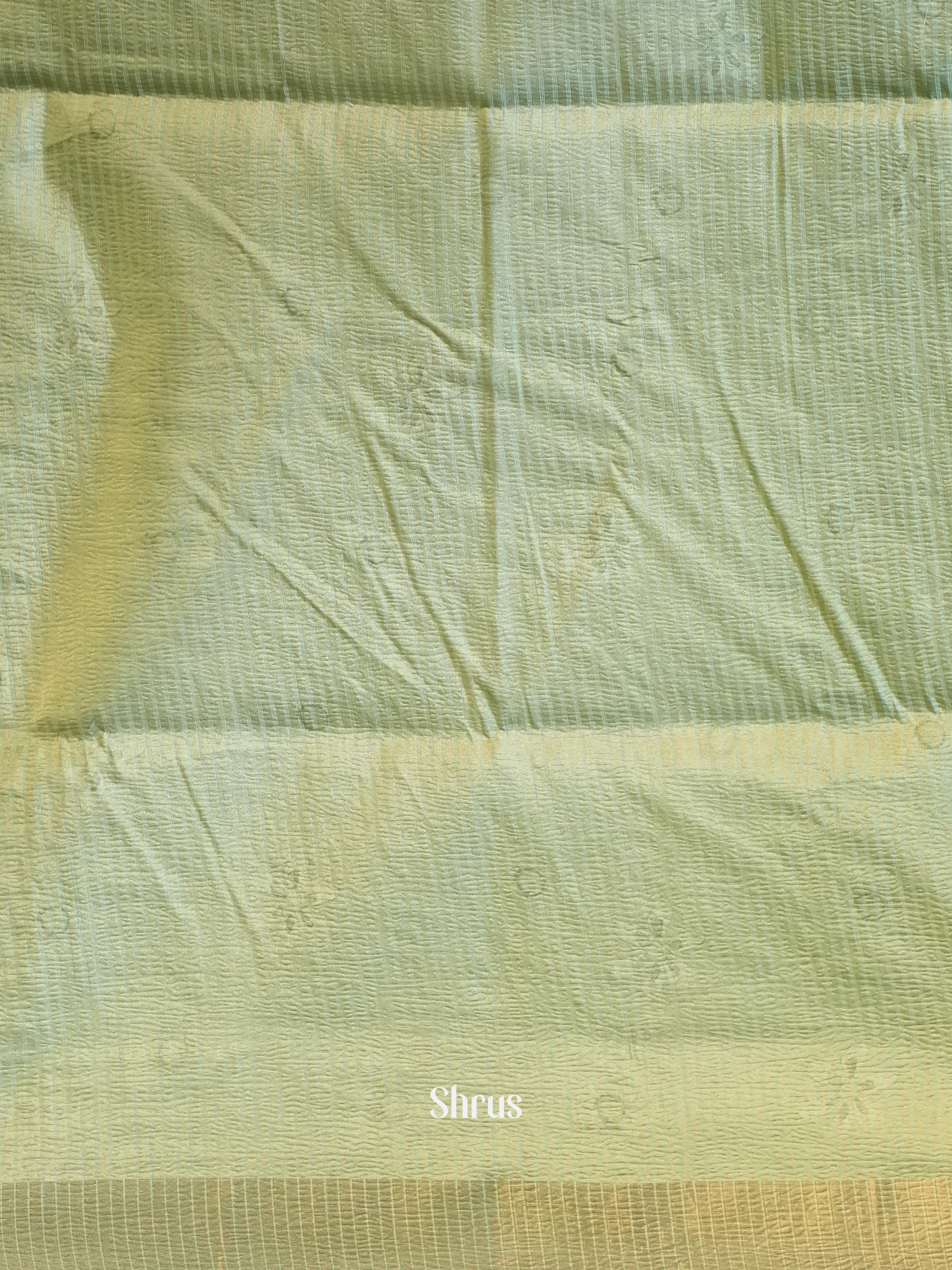 Pastel Green - Bamboo Silk Saree - Shop on ShrusEternity.com