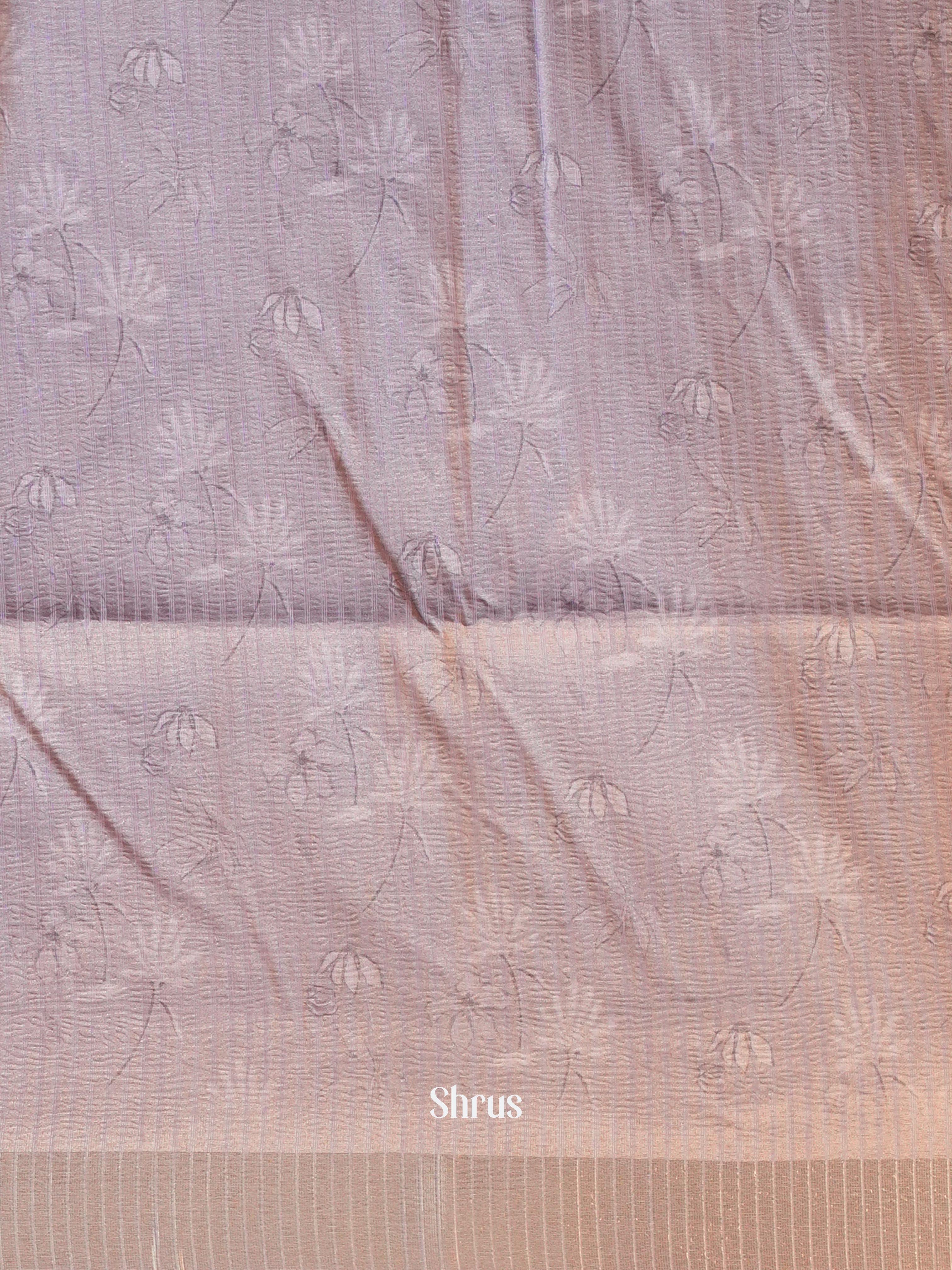 Purple - Bamboo Silk Saree - Shop on ShrusEternity.com