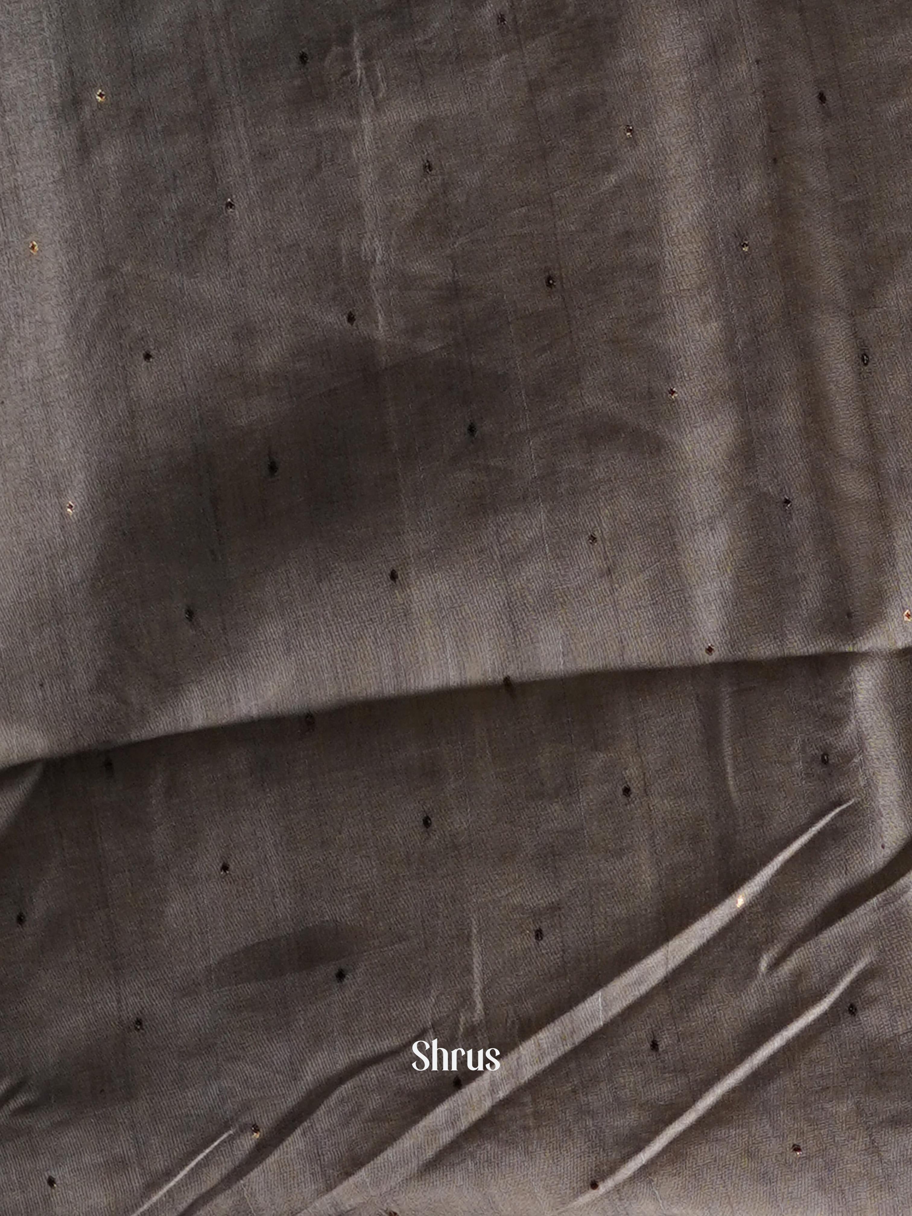 Shades Of Grey - Moonga silk Saree - Shop on ShrusEternity.com