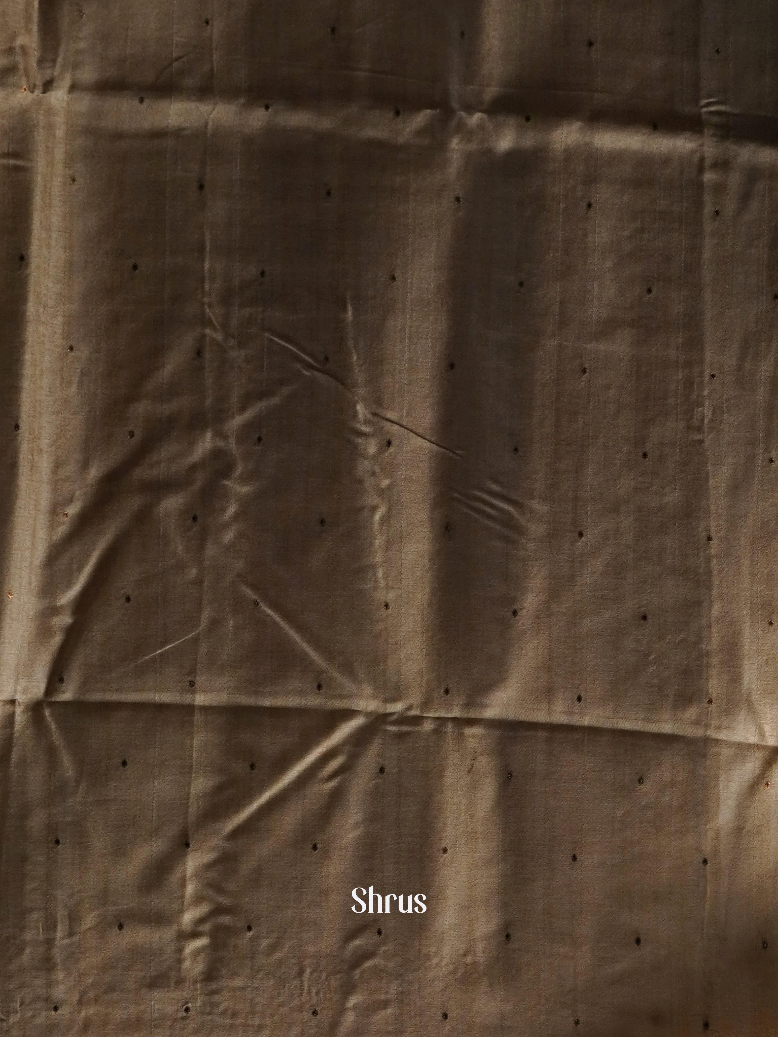 Biege - Moonga silk Saree - Shop on ShrusEternity.com