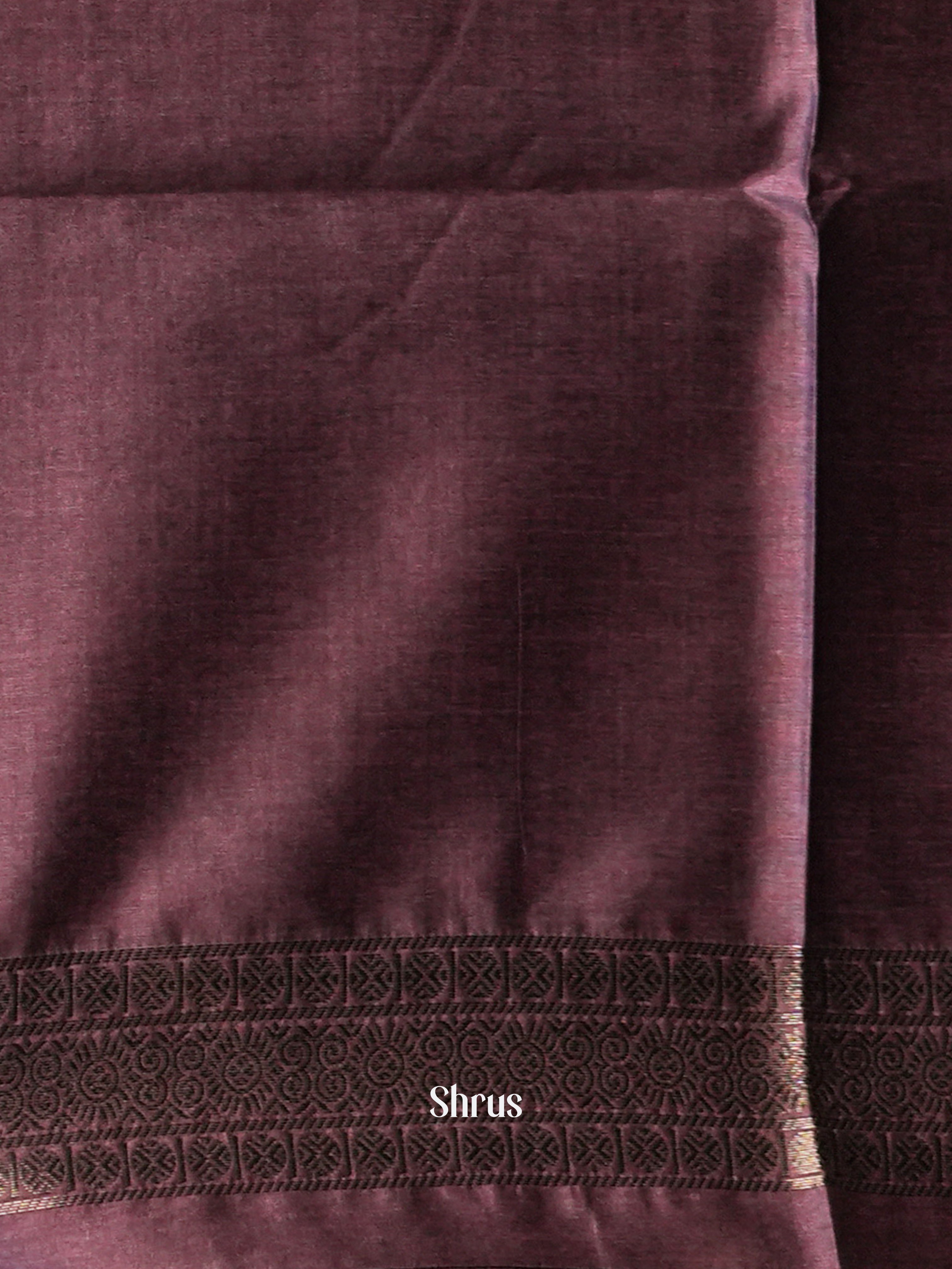 Purple - Semi Tussar Saree - Shop on ShrusEternity.com