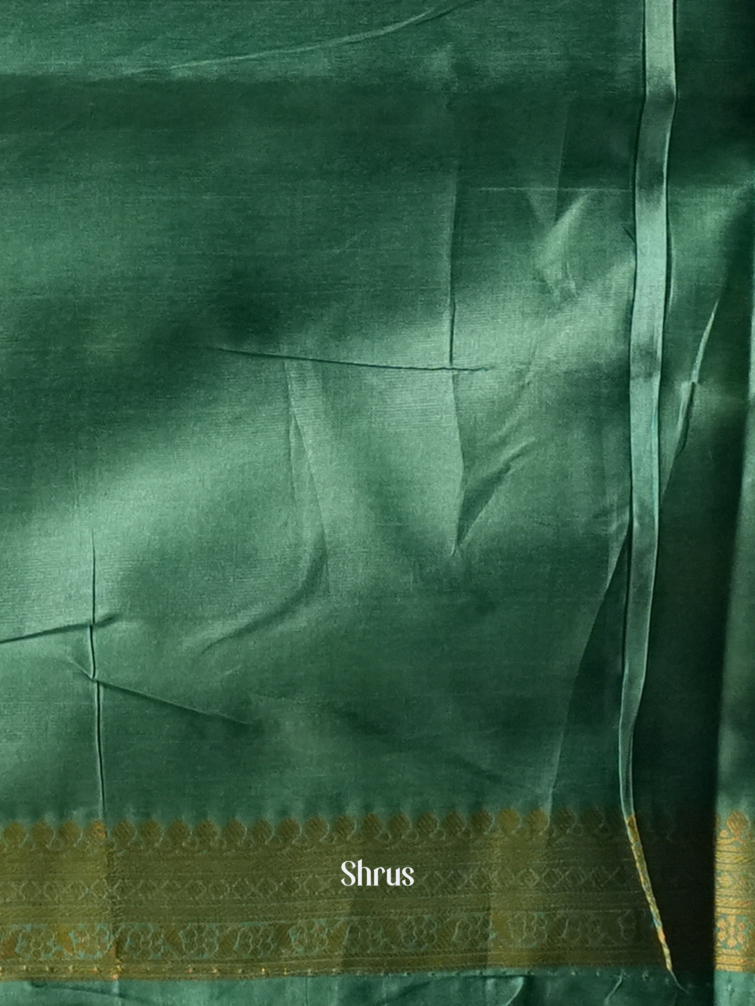 Purple & Green- Semi Tussar Saree - Shop on ShrusEternity.com