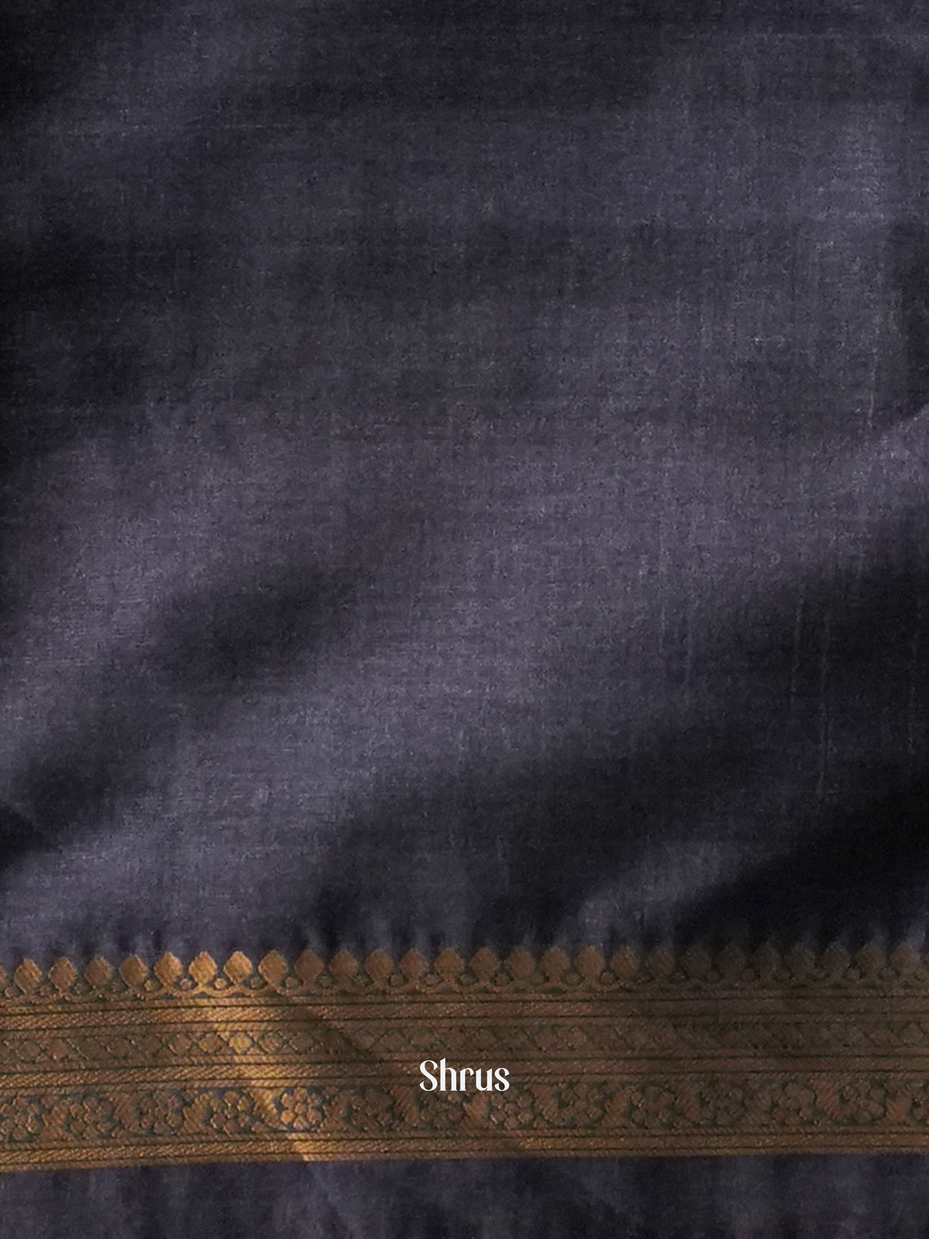 Mustard & Blue - Semi Tussar Saree - Shop on ShrusEternity.com