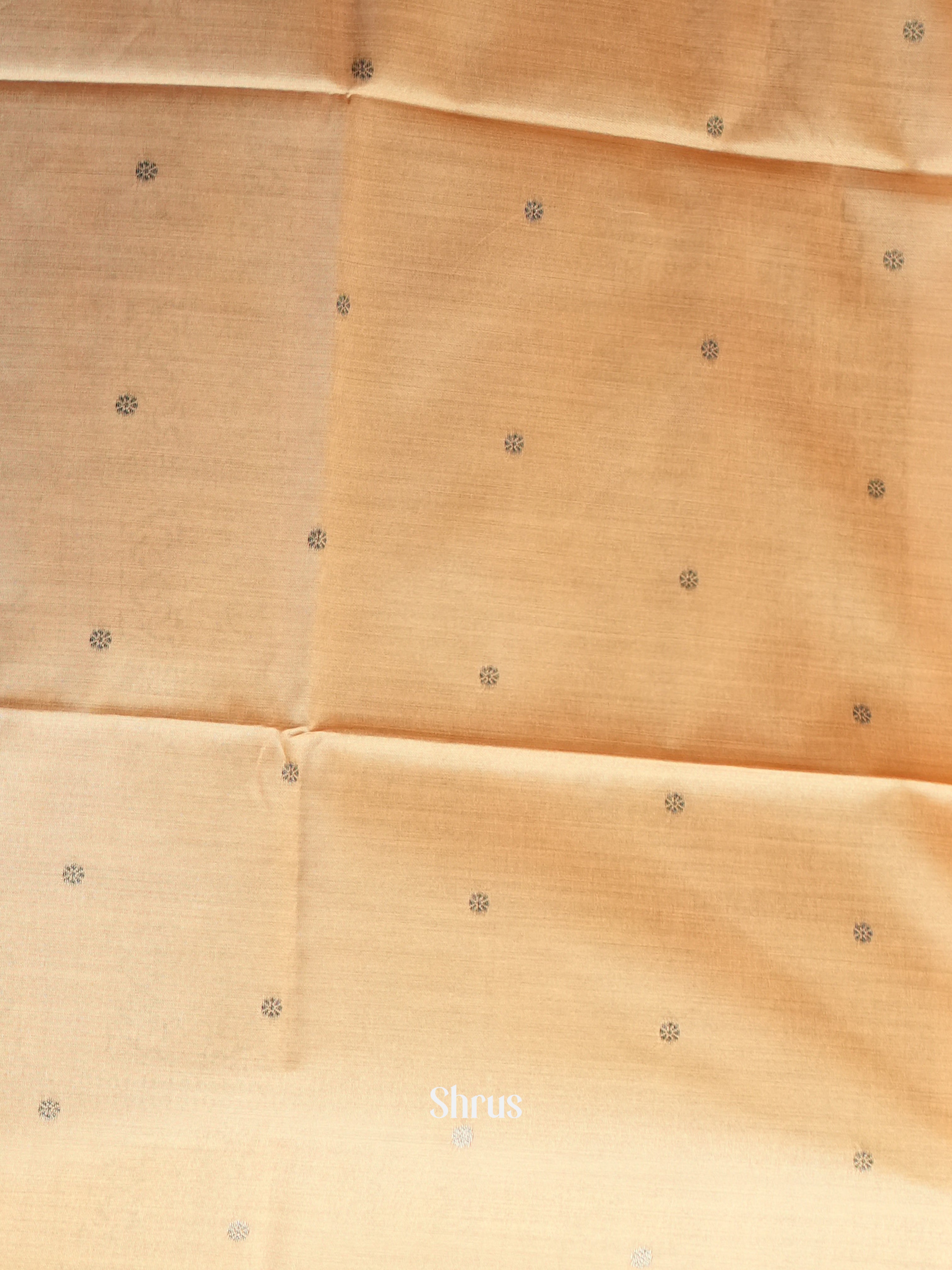 Peach - Semi Tussar Saree - Shop on ShrusEternity.com