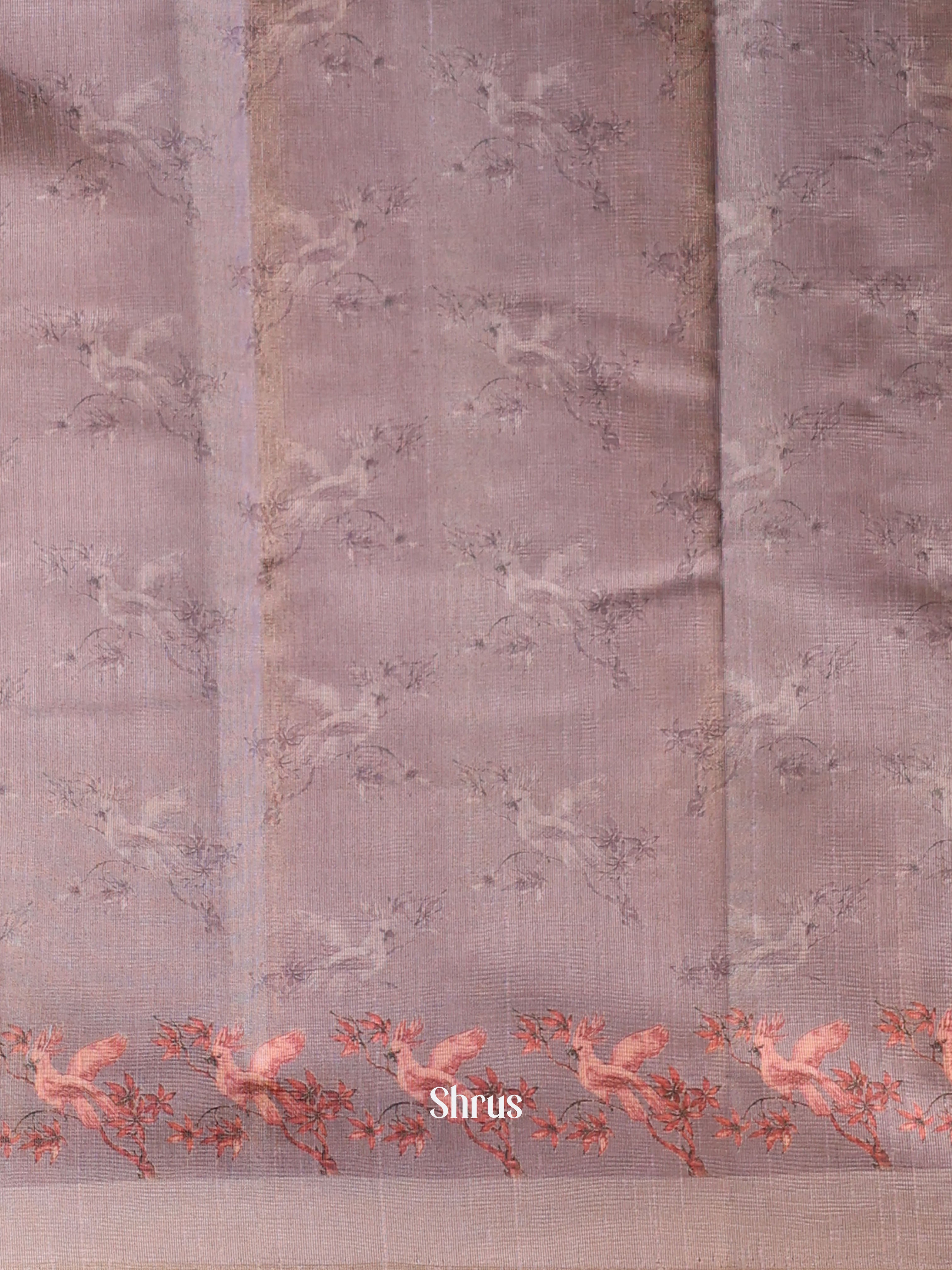 Purple- Semi Tussar Saree - Shop on ShrusEternity.com
