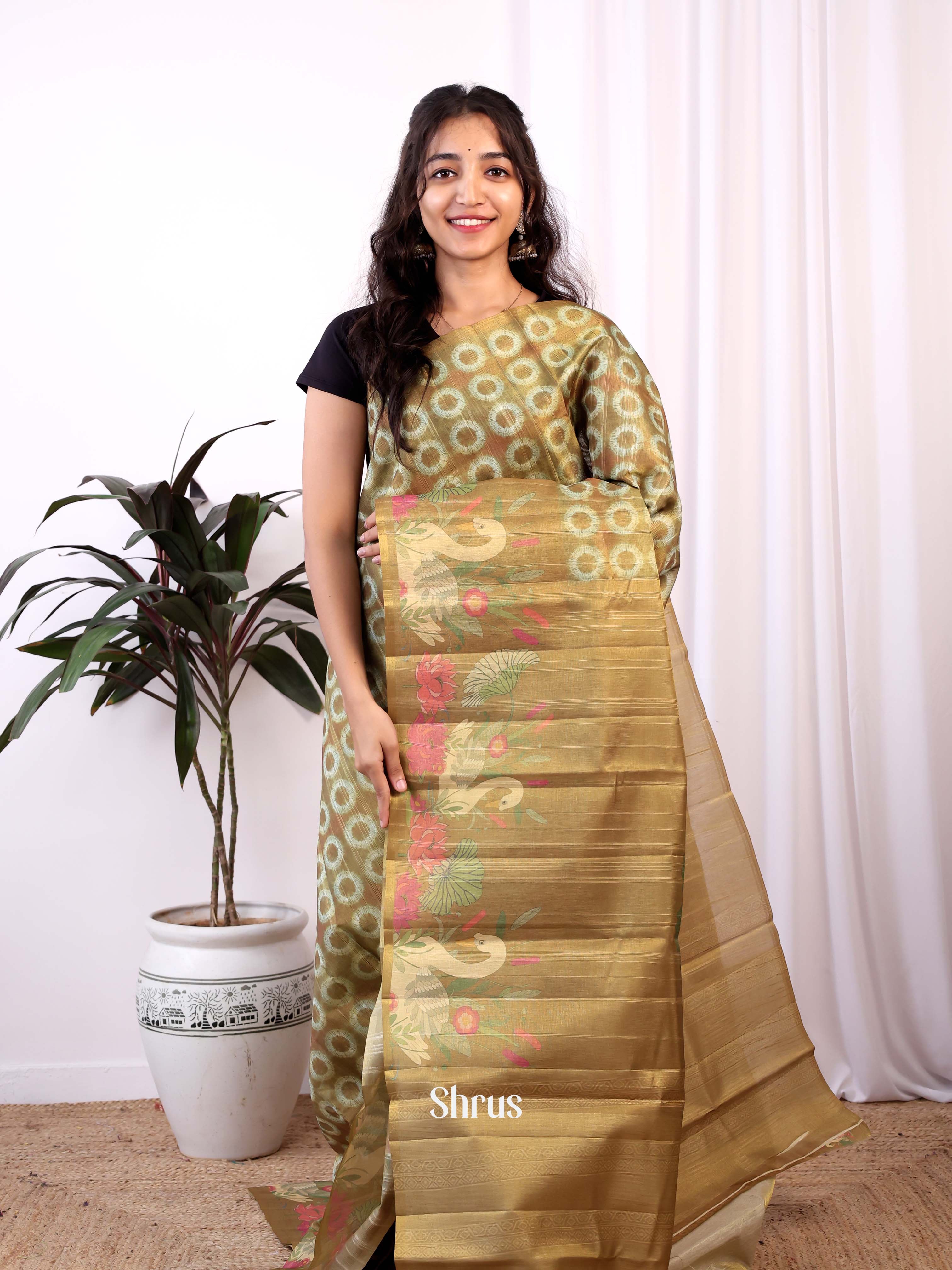 CIS04709 - Semi Tussar Saree - Shop on ShrusEternity.com