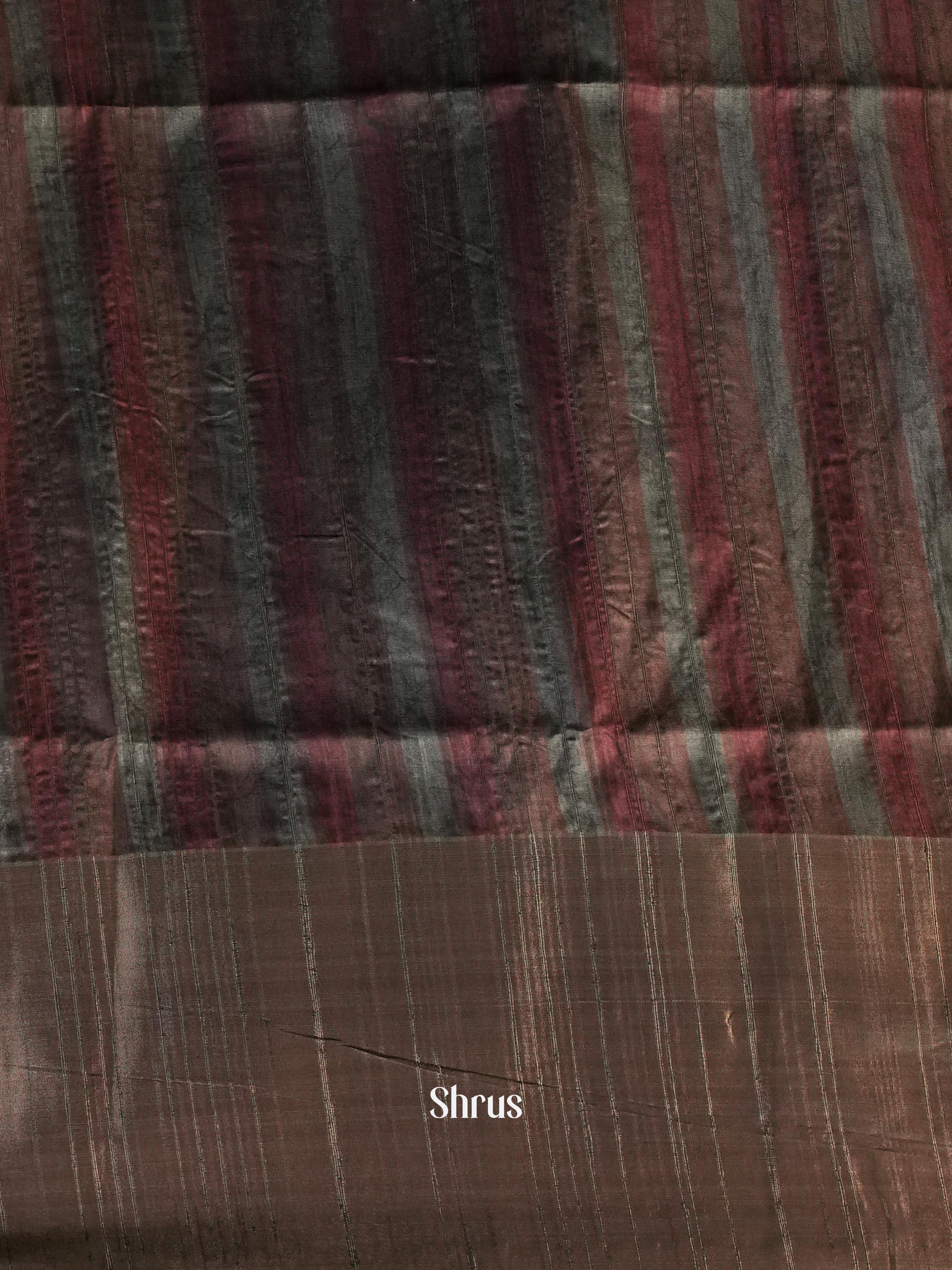 Brown - Matka Cotton Saree - Shop on ShrusEternity.com