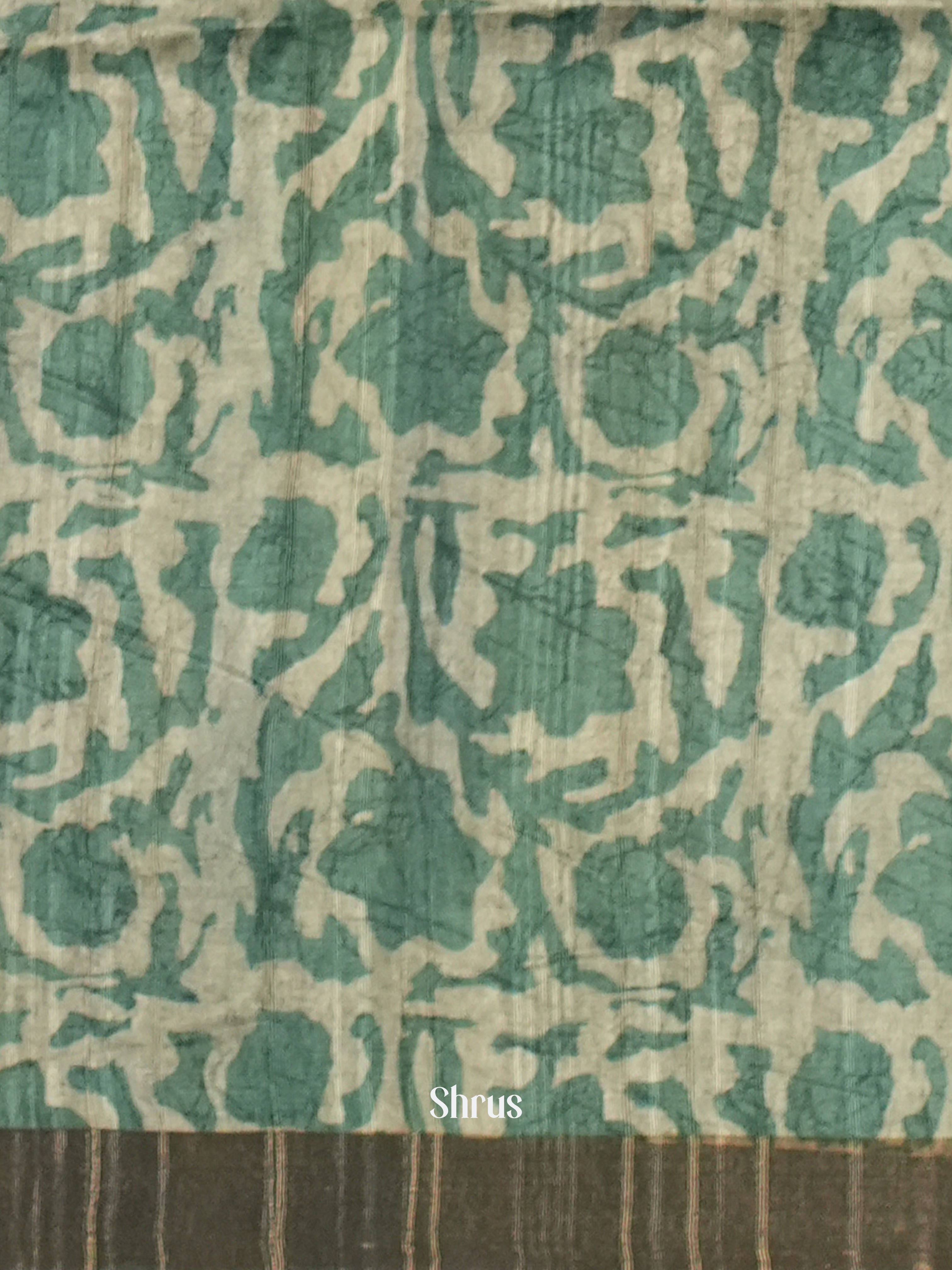 Grey- Matka Cotton Saree - Shop on ShrusEternity.com