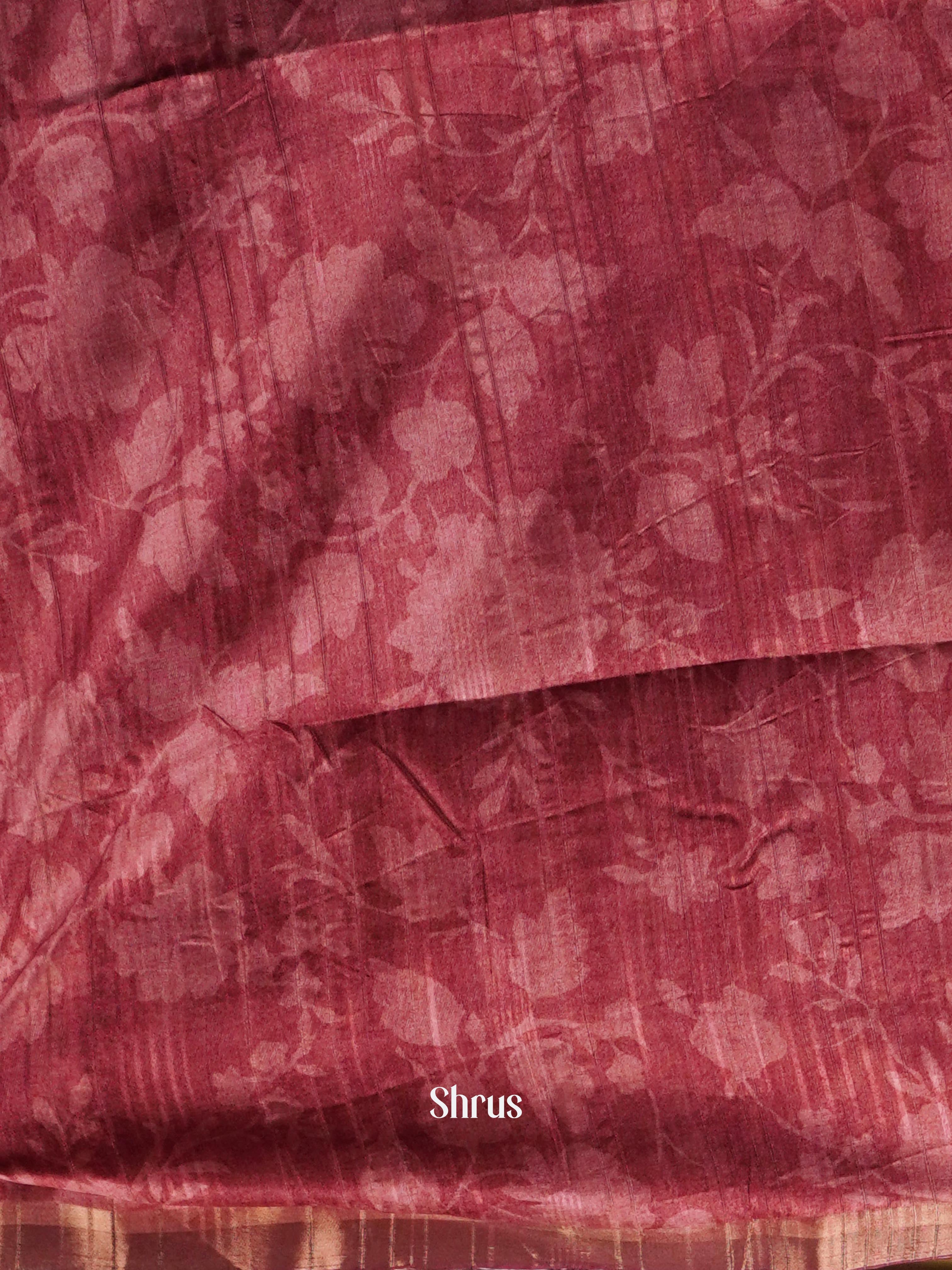 Red - matka Cotton Saree - Shop on ShrusEternity.com
