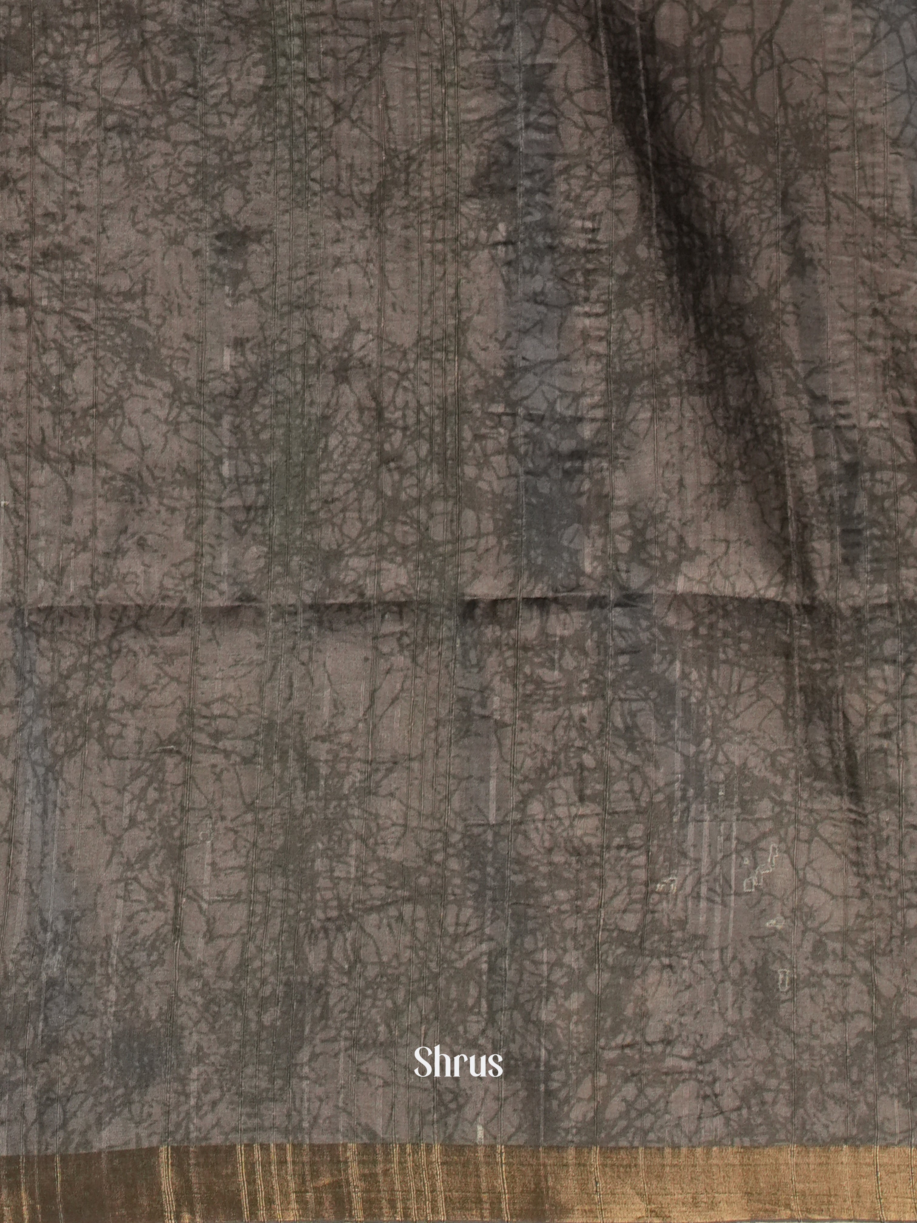 Grey - Matka Cotton Saree - Shop on ShrusEternity.com