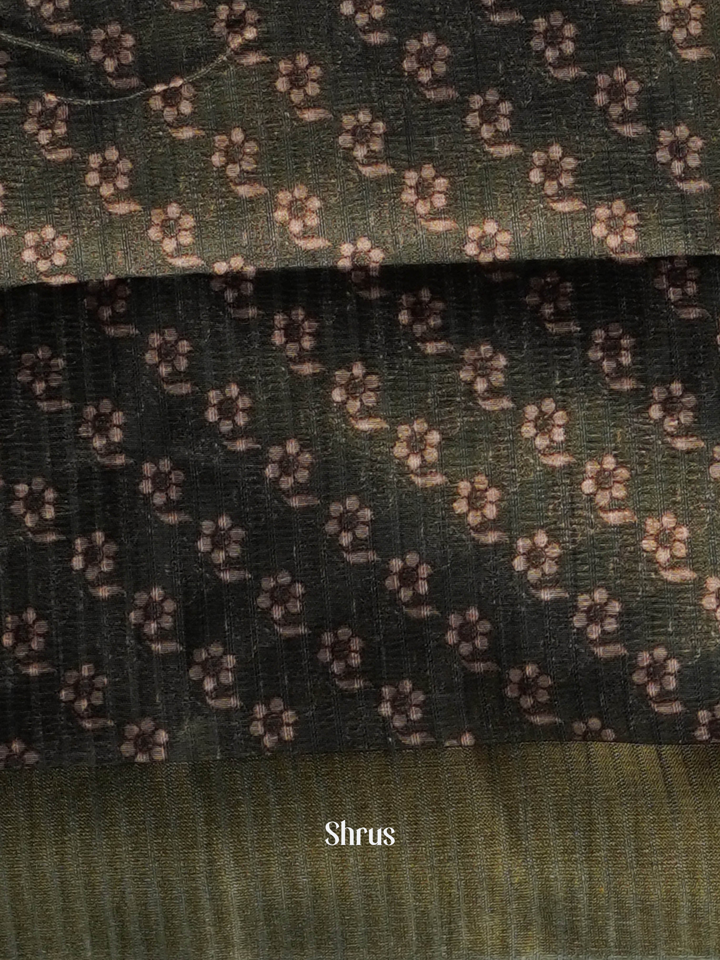 Glittering Green - matka Cotton Saree - Shop on ShrusEternity.com