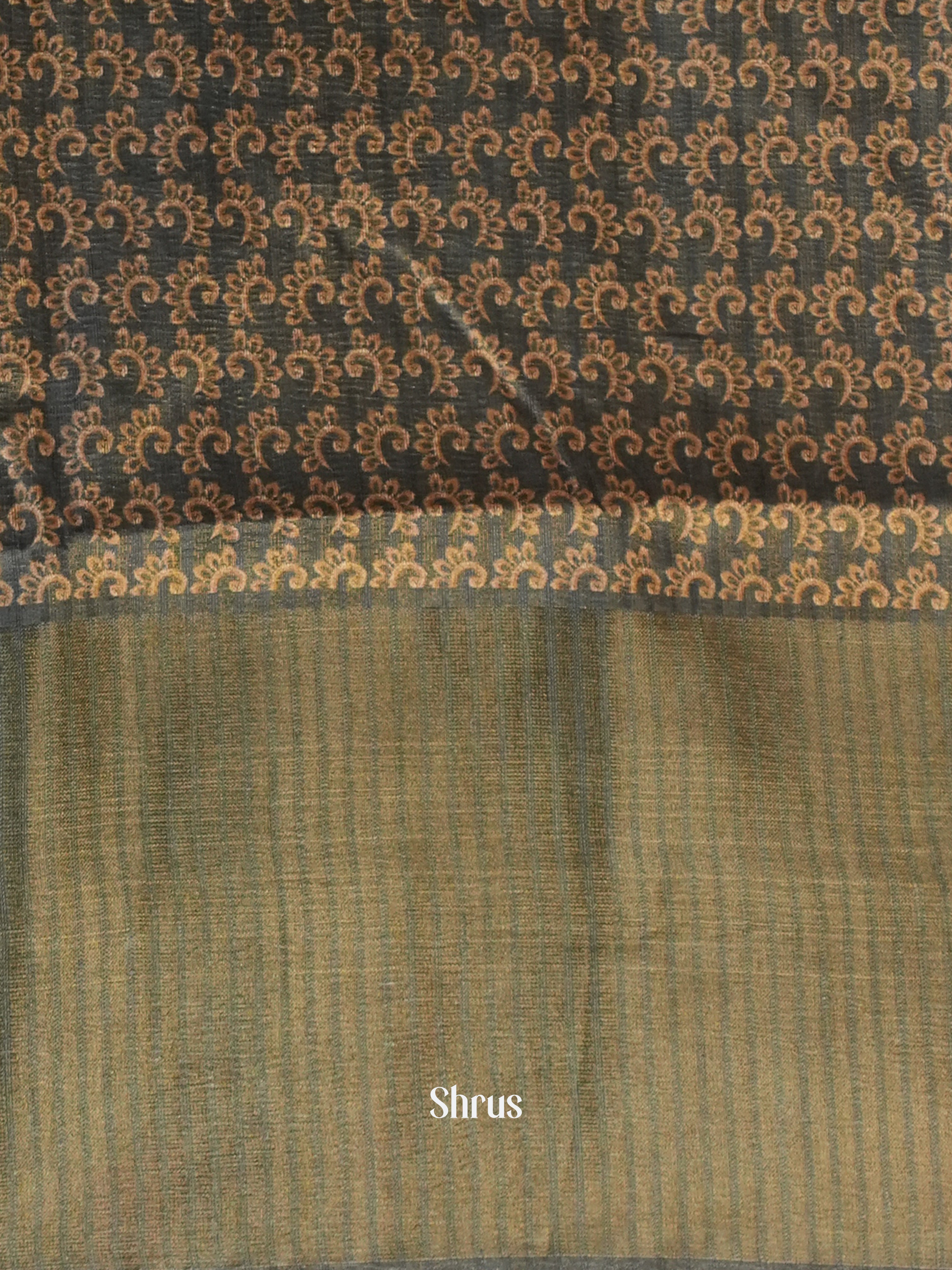Grey - Matka Cotton Saree - Shop on ShrusEternity.com