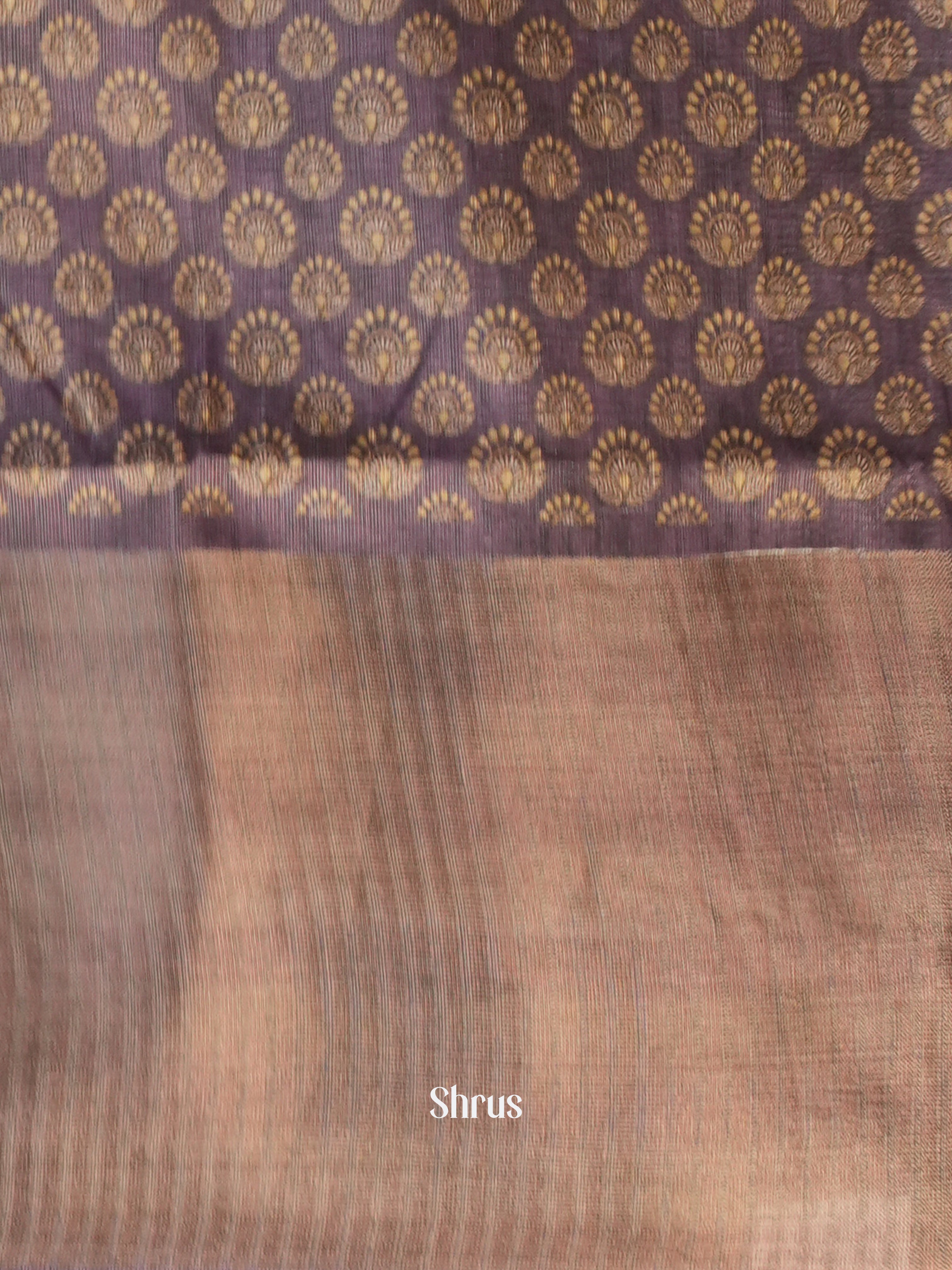 Purple - Matka Cotton Saree - Shop on ShrusEternity.com