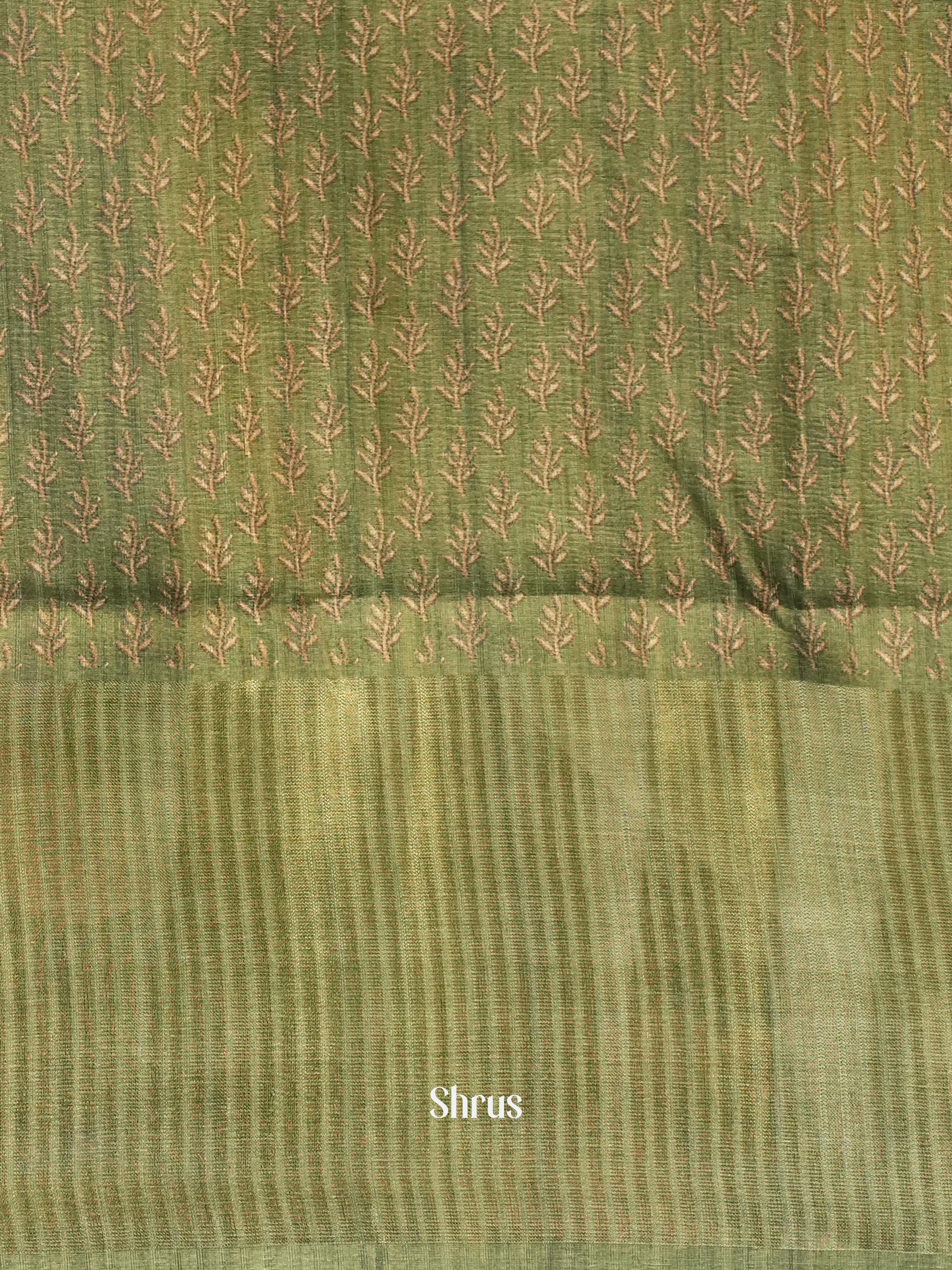 Green - Matka Cotton saree - Shop on ShrusEternity.com