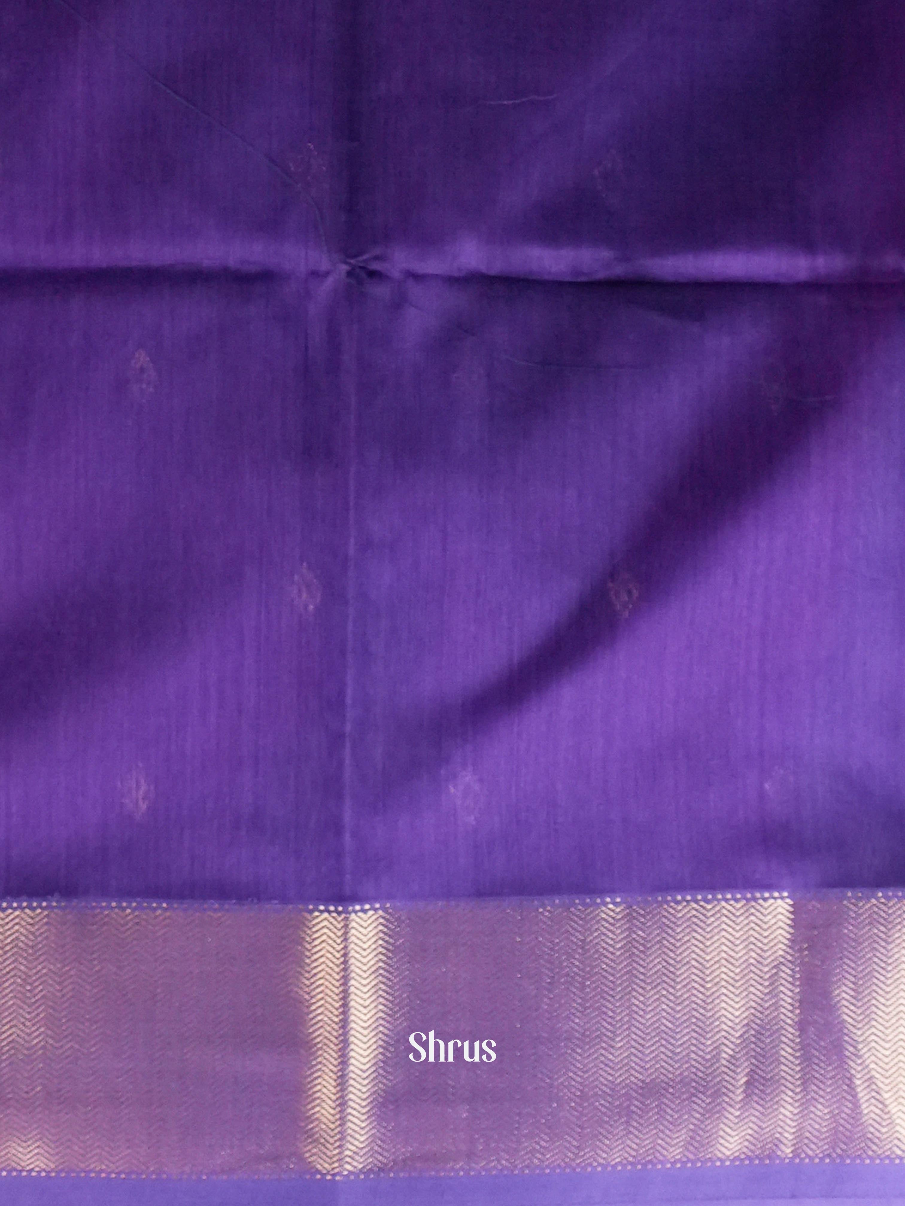 Magenta & Blue - Maheshwari silkcotton Saree - Shop on ShrusEternity.com