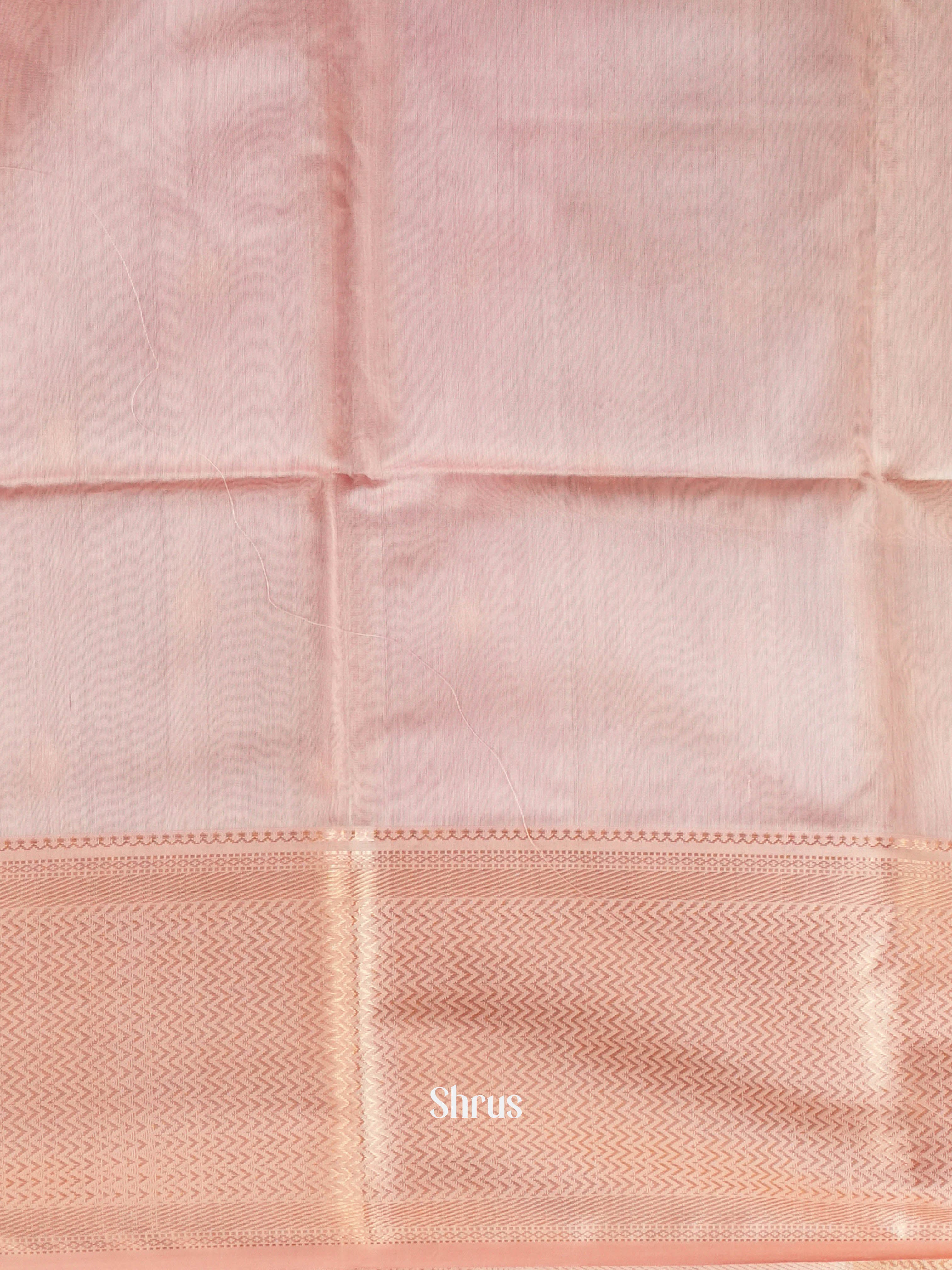 Peach - Maheshwari silkcotton Saree - Shop on ShrusEternity.com
