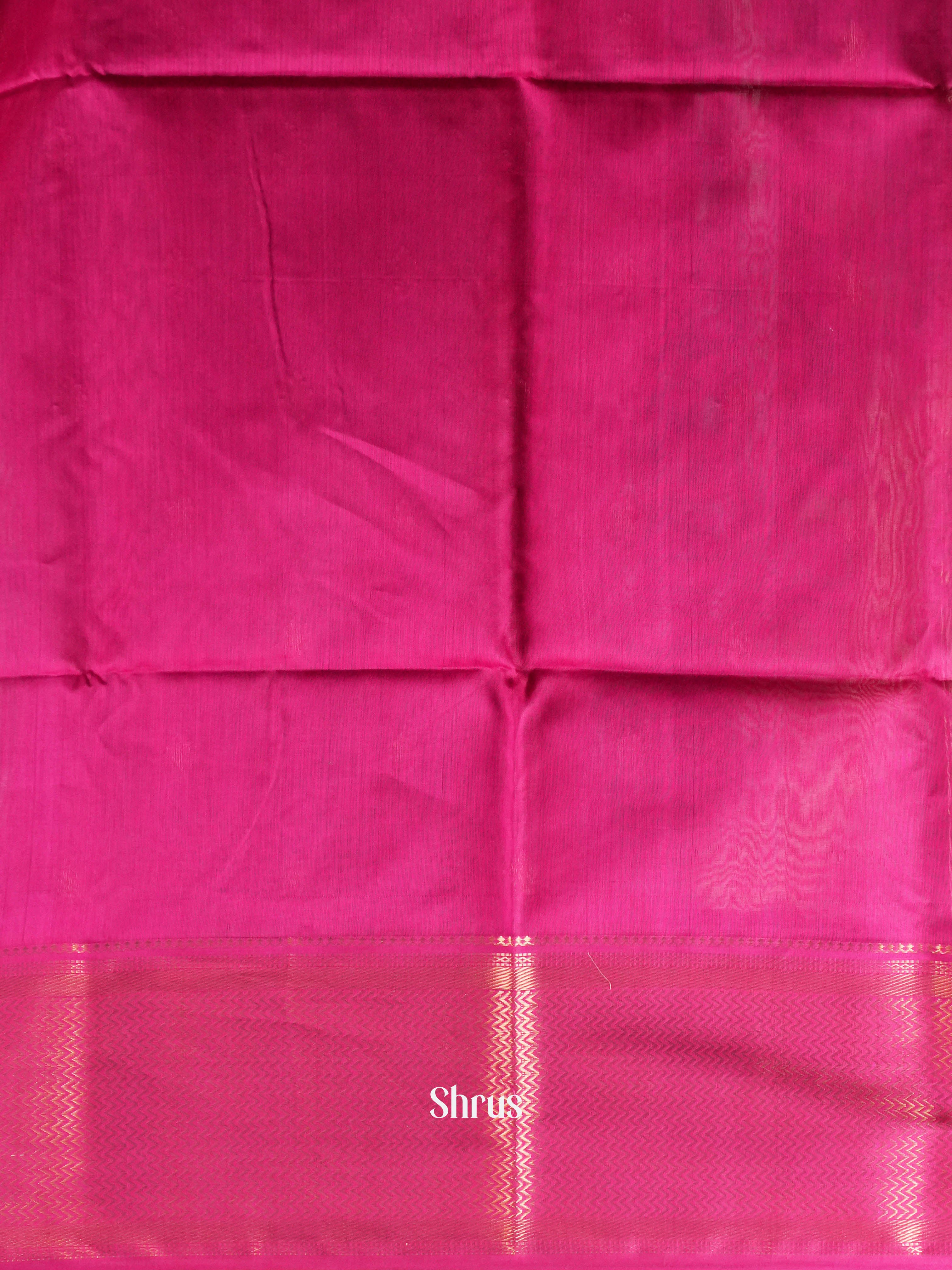 Rosy Red - Maheshwari silkcotton Saree - Shop on ShrusEternity.com