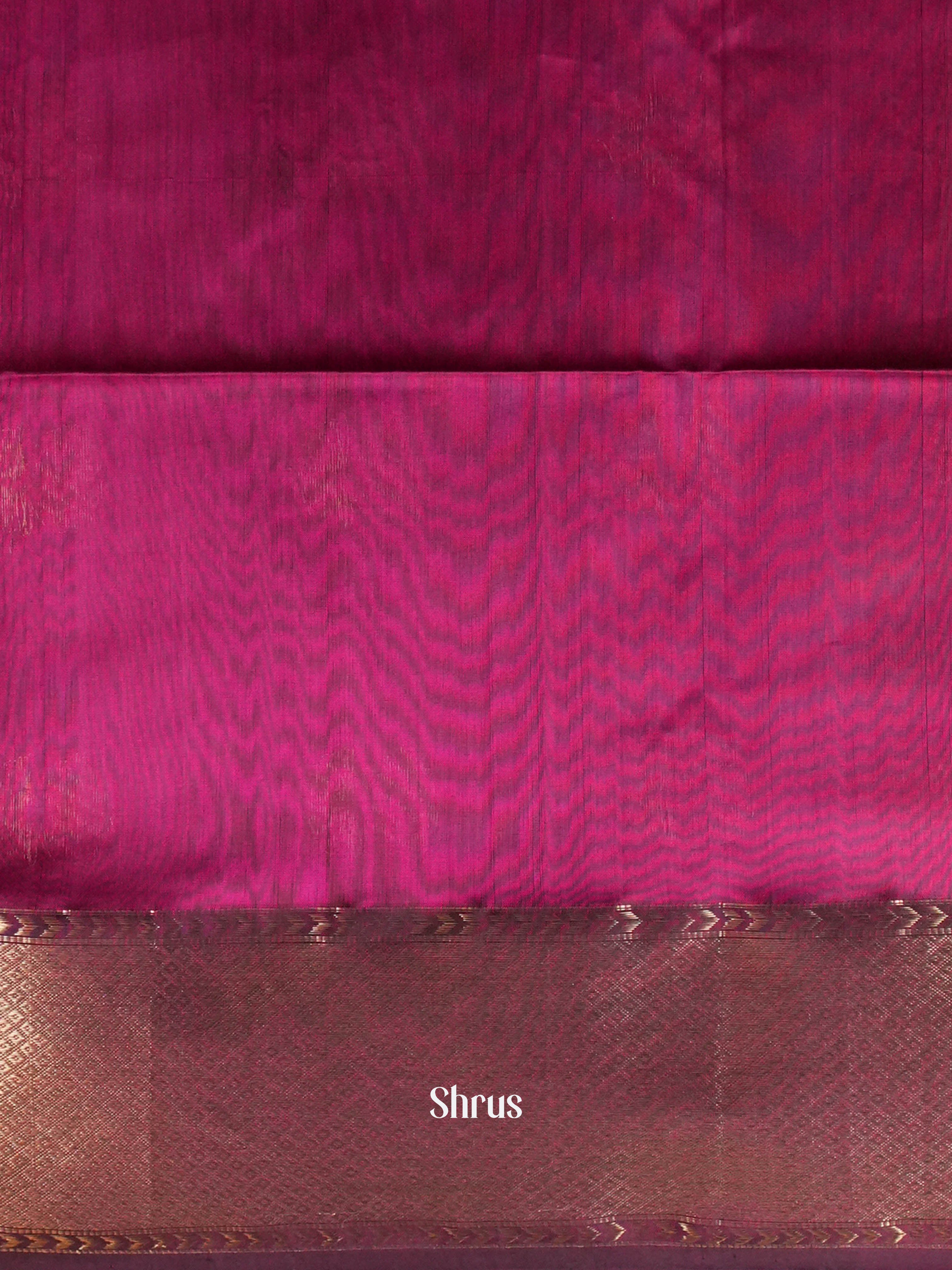 Purple Maheshwari silkcotton Saree - Shop on ShrusEternity.com