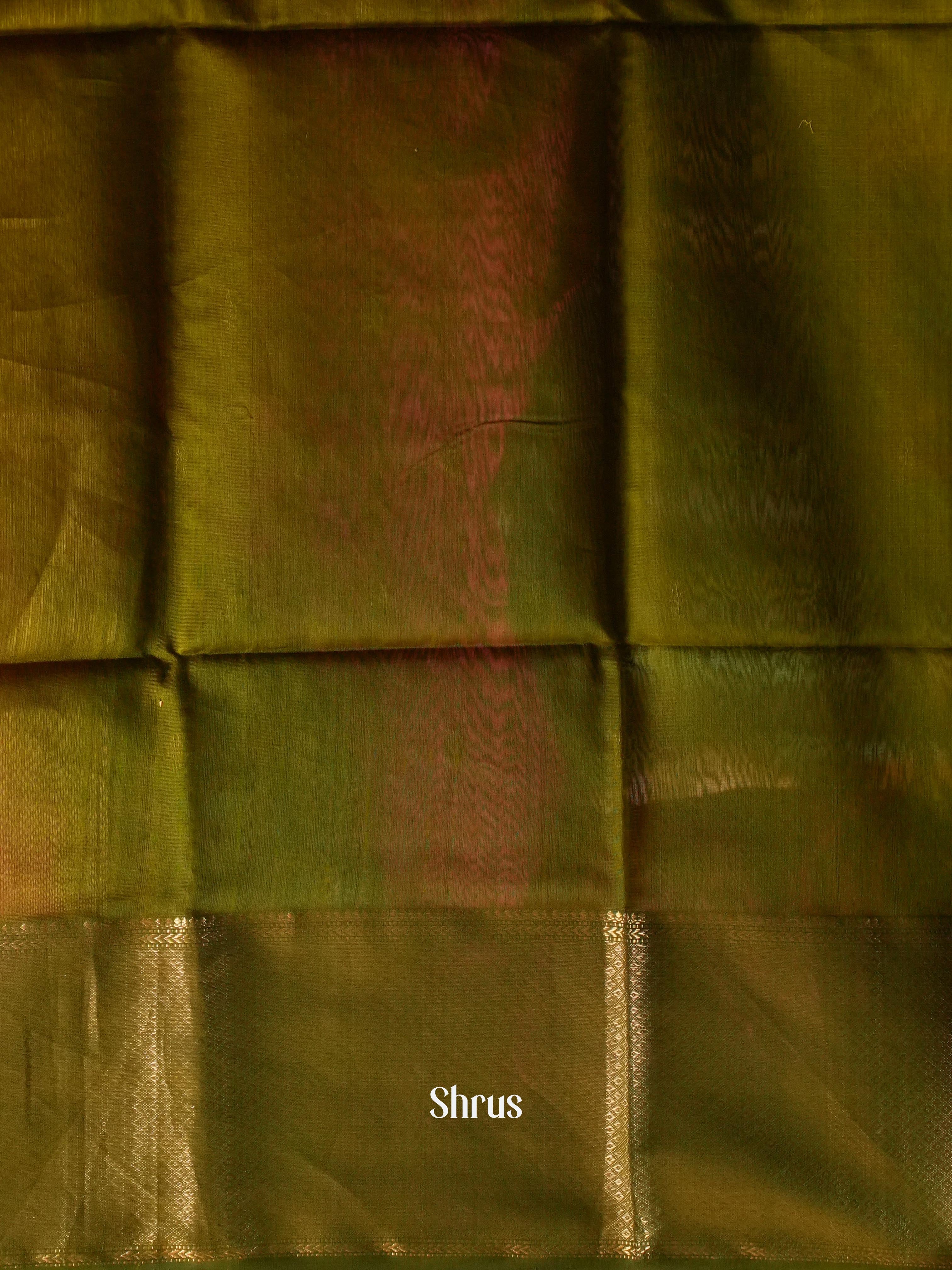 Mustard & Green - Maheshwari silkcotton Saree - Shop on ShrusEternity.com