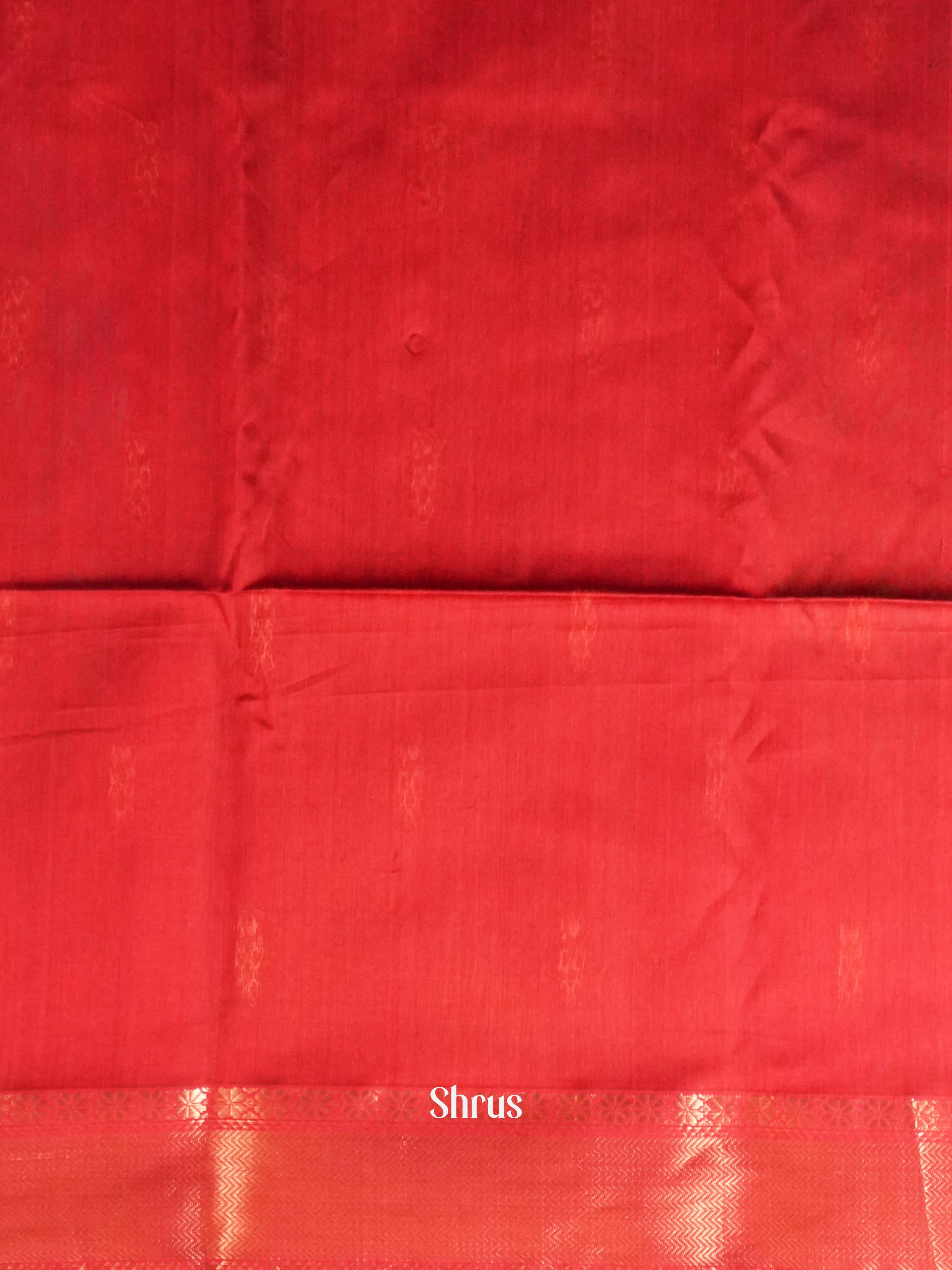 Mehendi Green Maheshwari silkcotton Saree - Shop on ShrusEternity.com