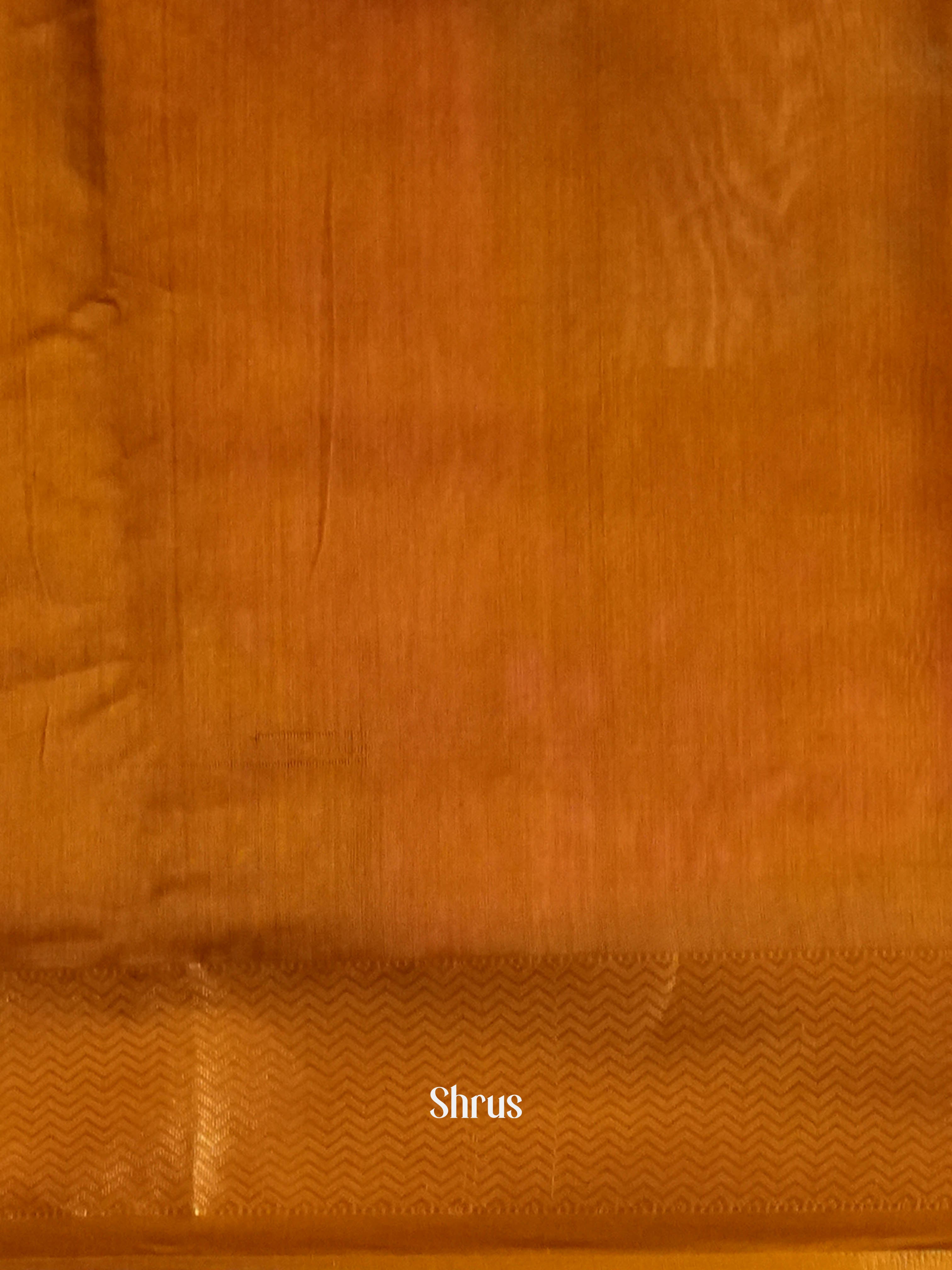 Mustard Maheshwari silkcotton Saree - Shop on ShrusEternity.com