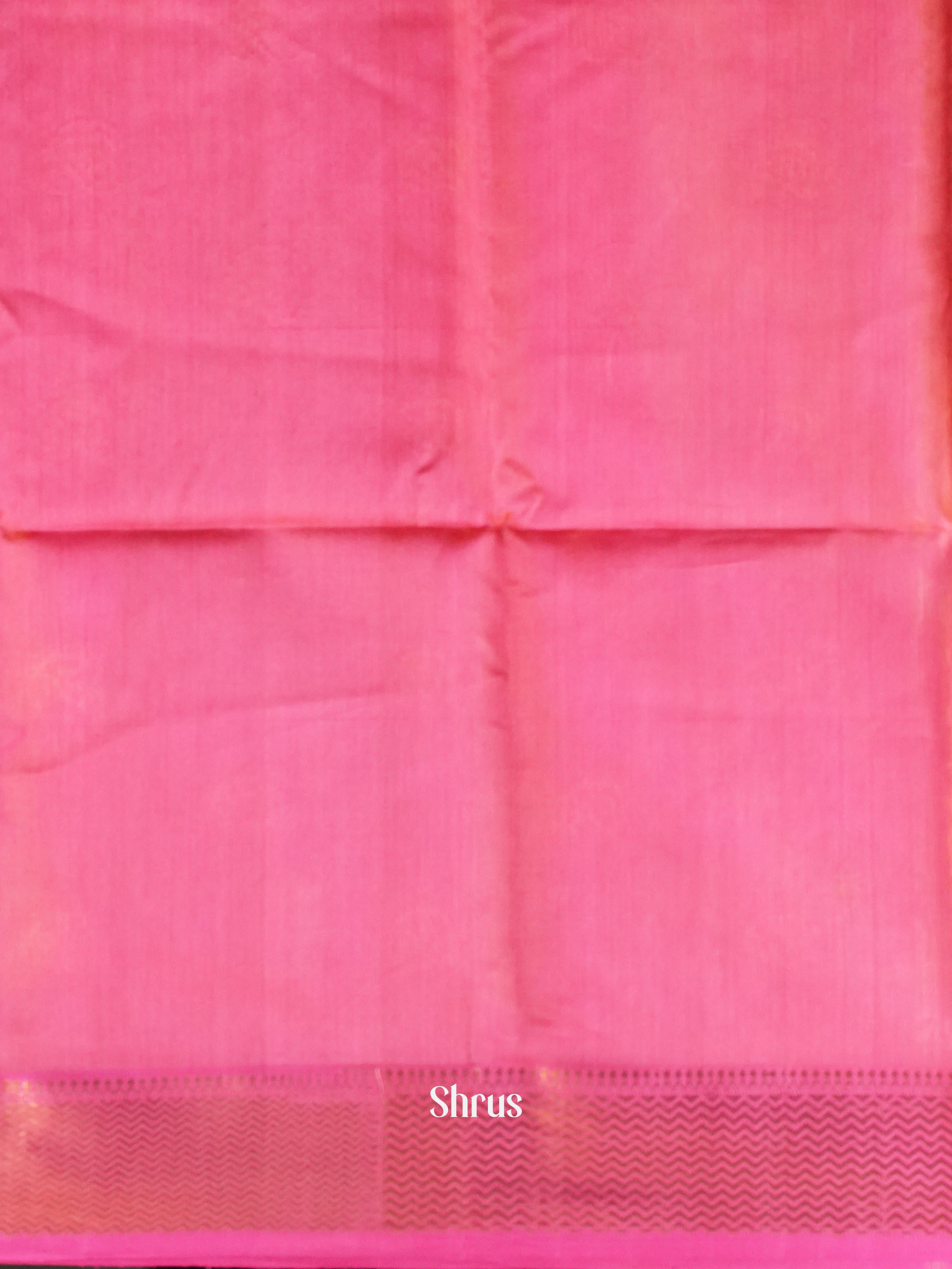 Yellow Pink Maheshwari silkcotton Saree - Shop on ShrusEternity.com