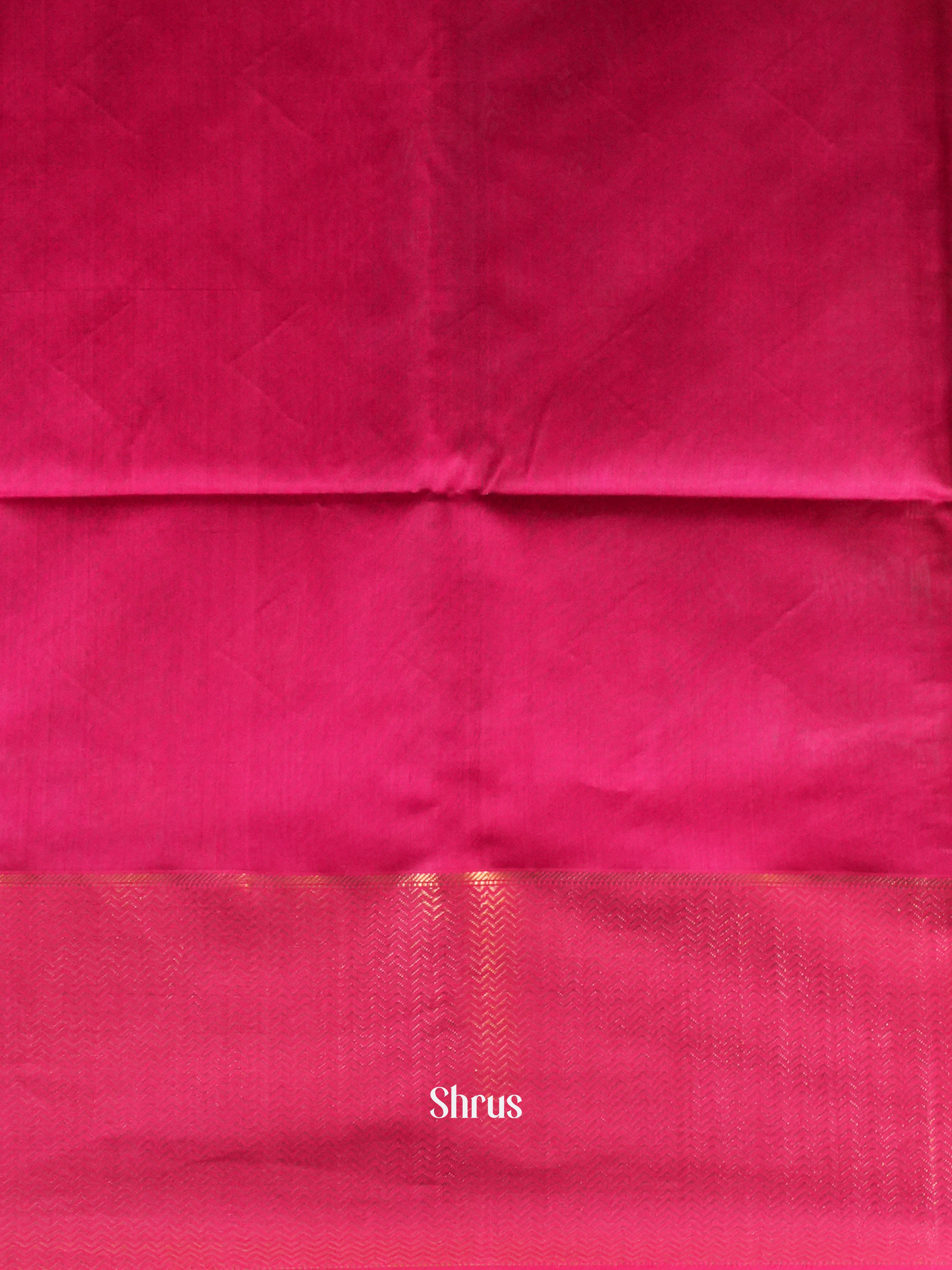Rani pink Maheshwari silkcotton Saree - Shop on ShrusEternity.com