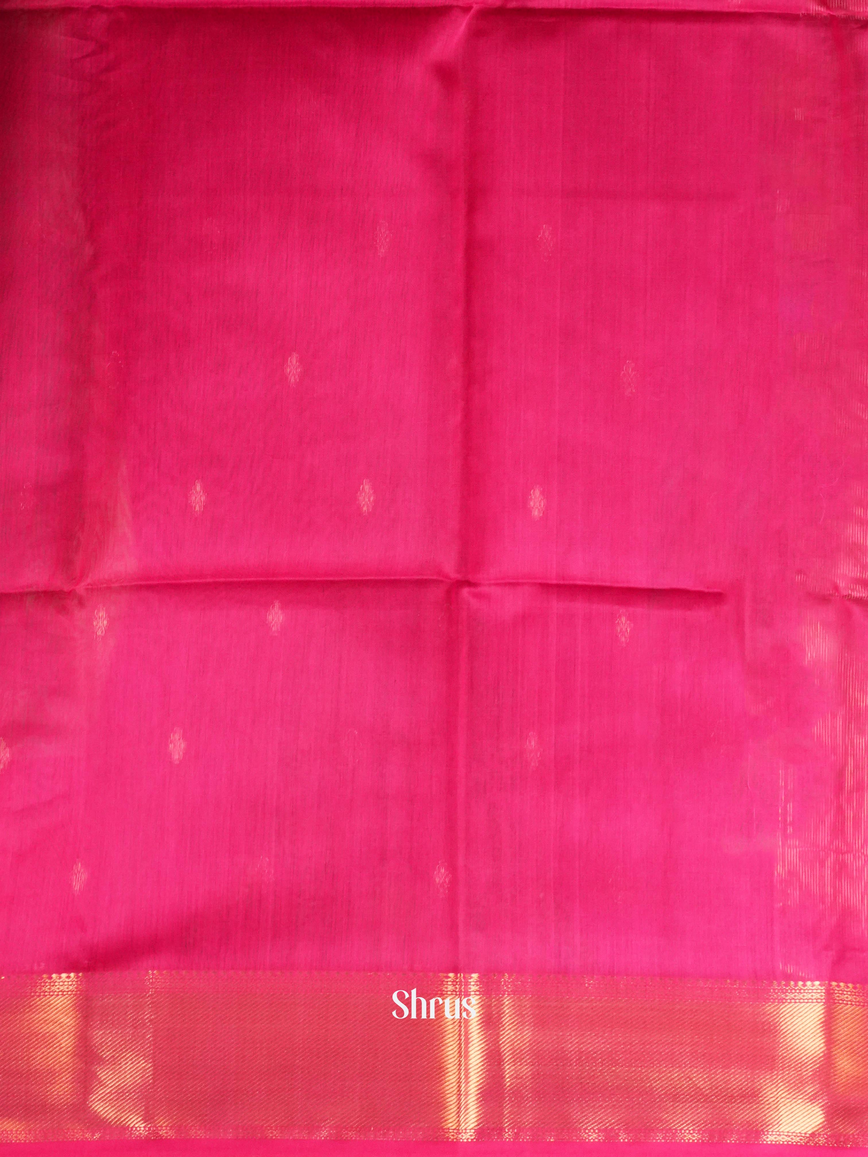 Rosy Red - Maheshwari silkcotton Saree - Shop on ShrusEternity.com