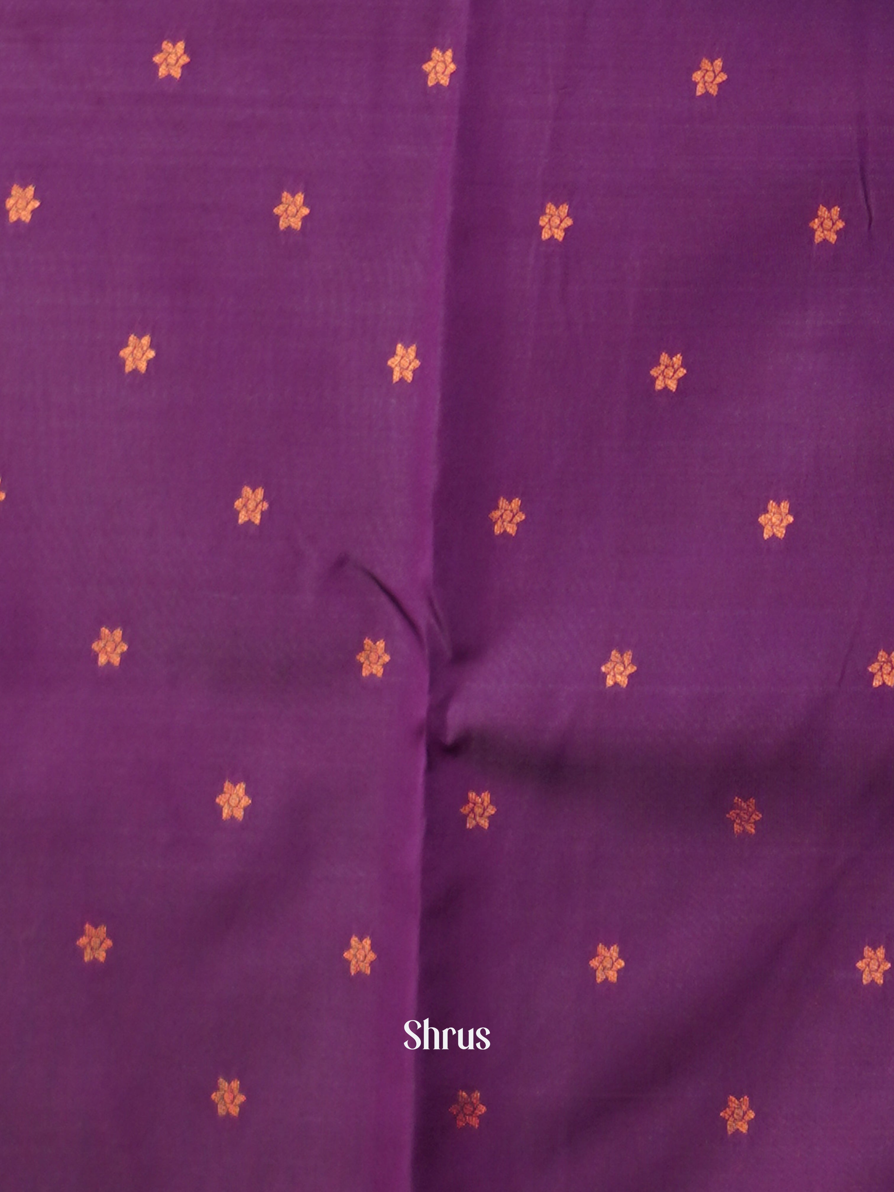 Green & Purple - Semi Arani Silk Saree - Shop on ShrusEternity.com