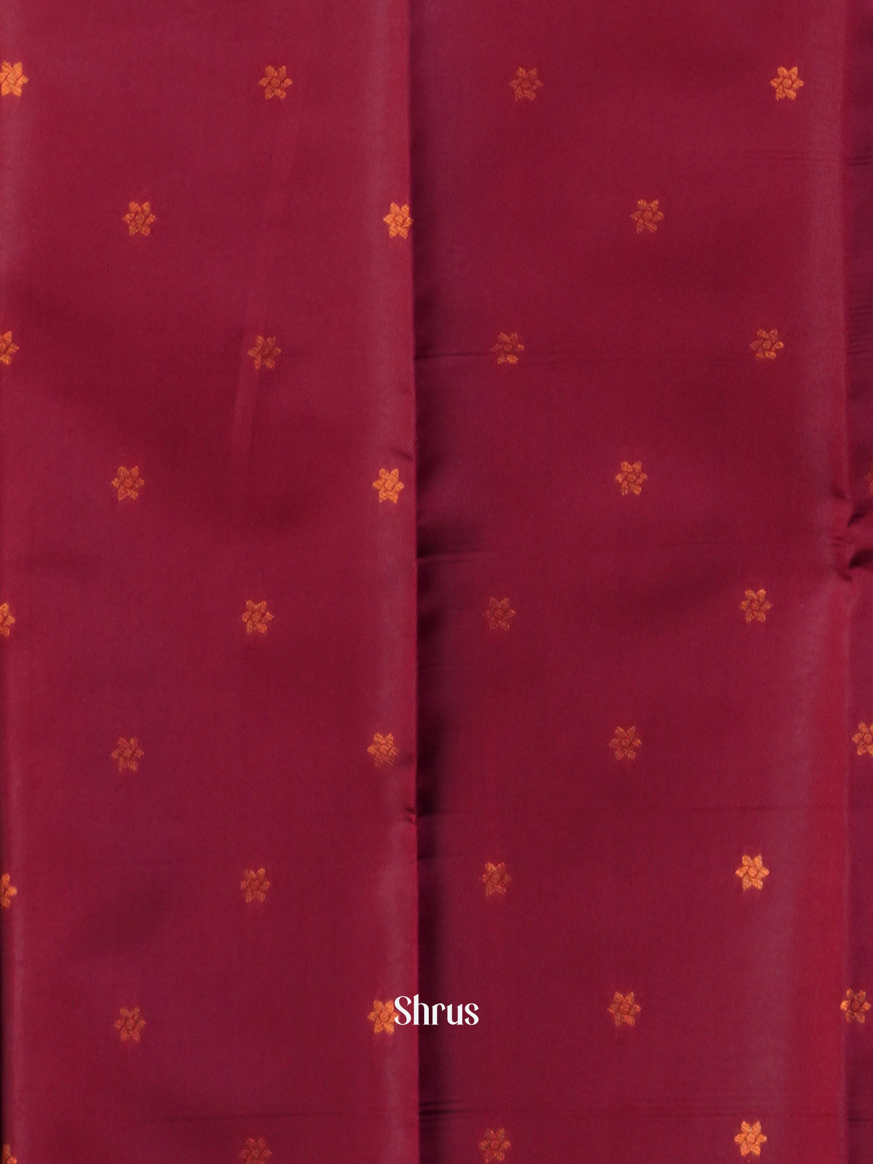 Black & Maroon - Semi Arani Silk Saree - Shop on ShrusEternity.com