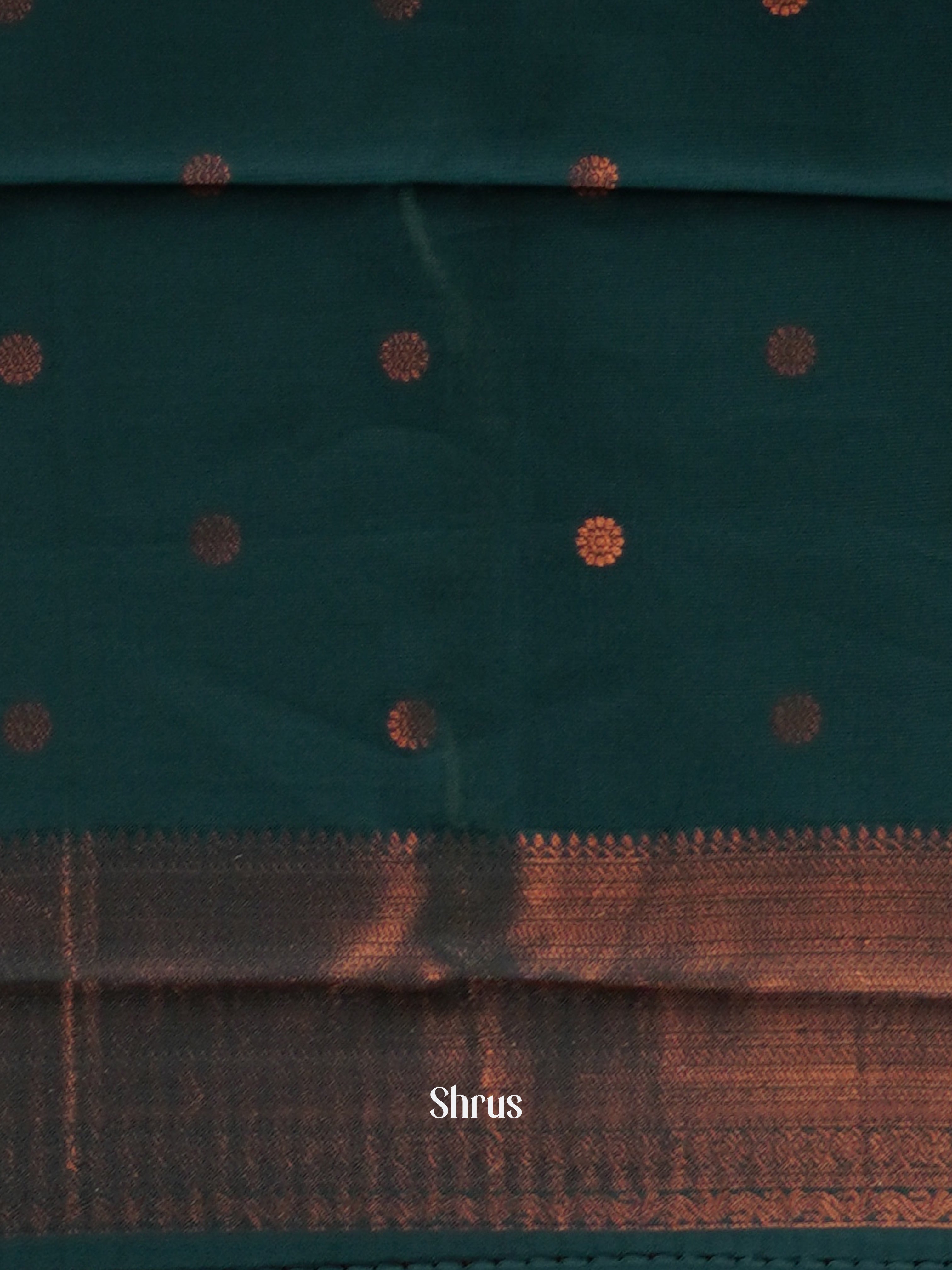 Mustard & Green- Semi Arani Silk Saree - Shop on ShrusEternity.com