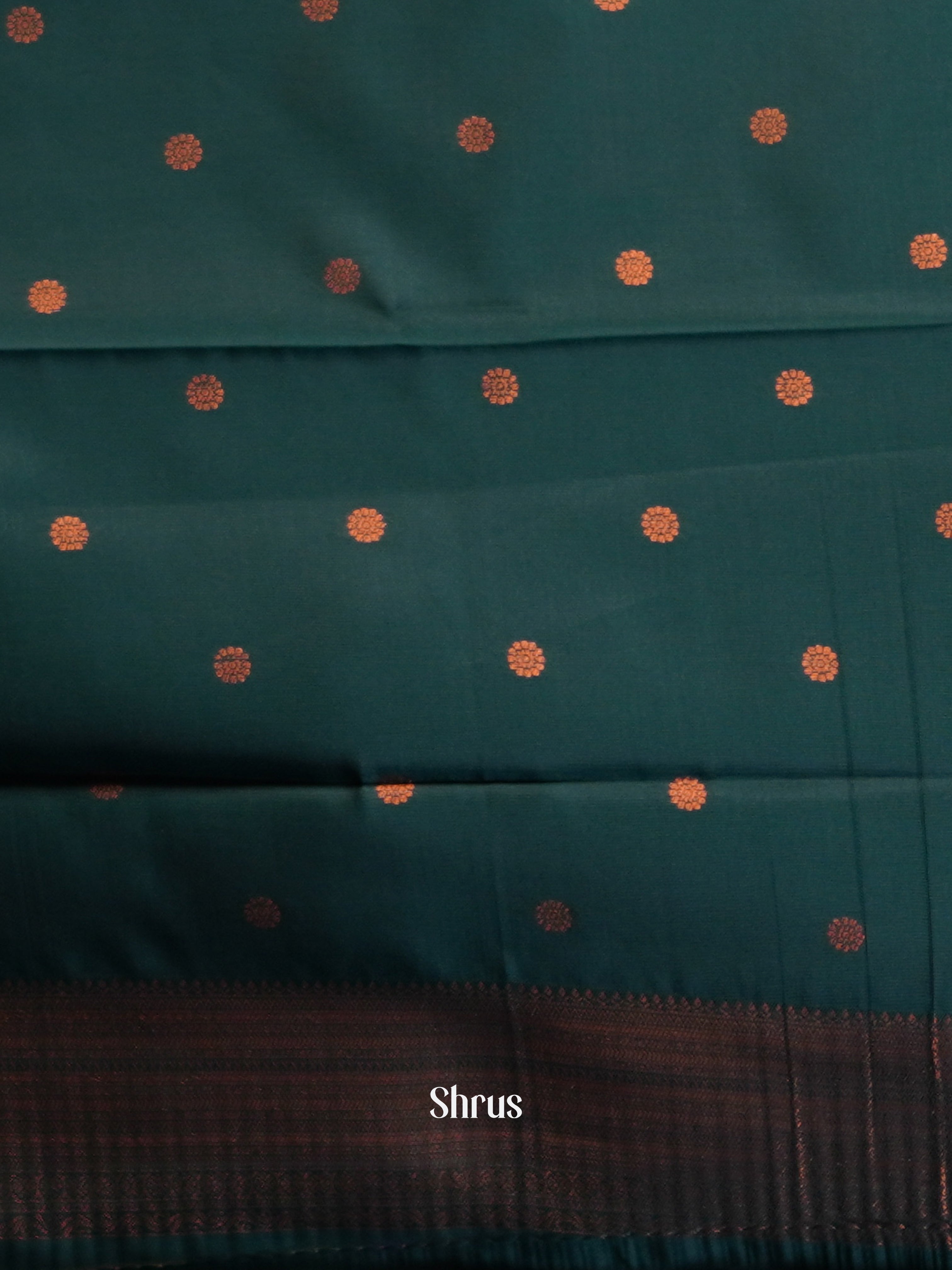 Purple & Green - Semi Arani Silk Saree - Shop on ShrusEternity.com