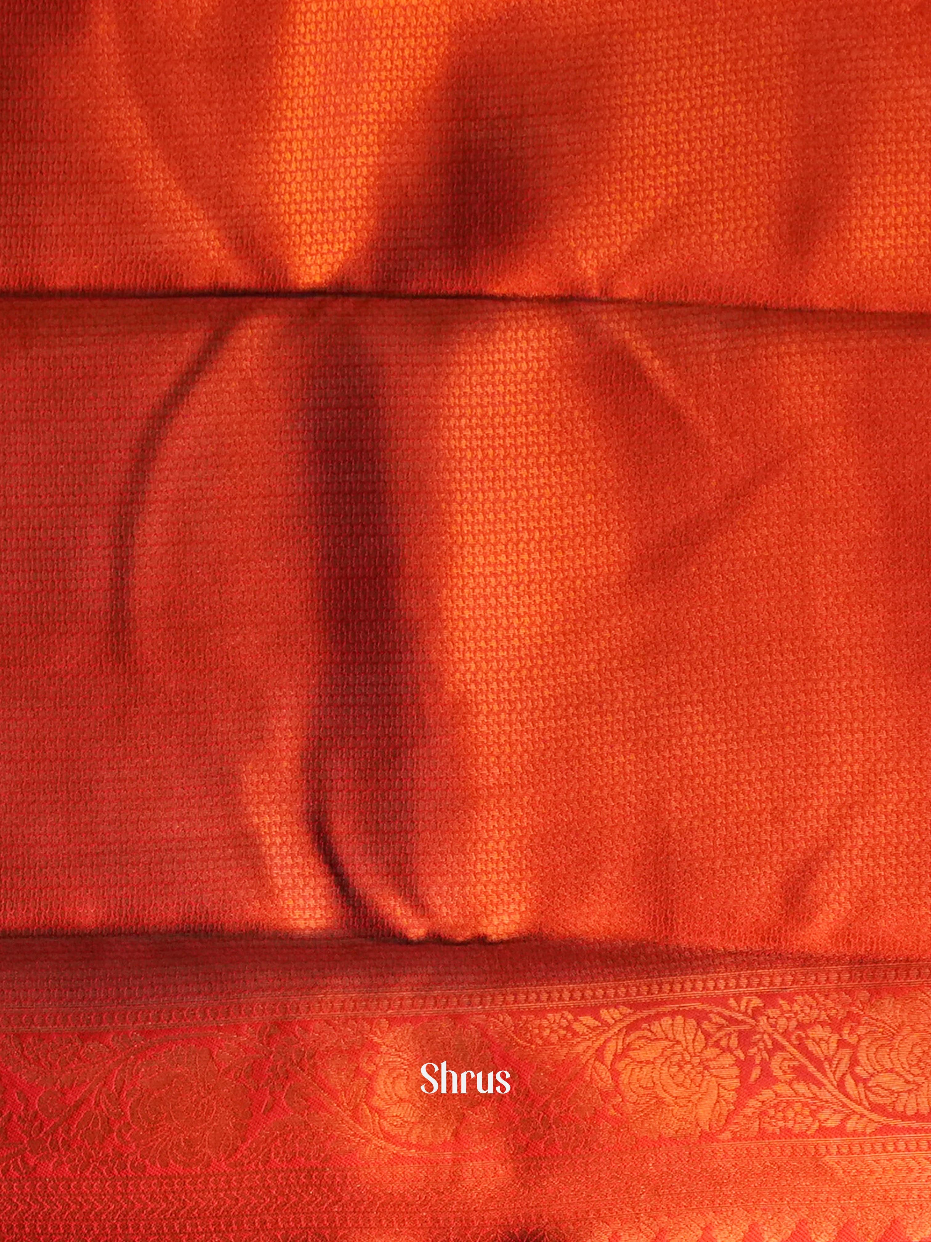 Blue & Red- Semi Arani Silk Saree - Shop on ShrusEternity.com