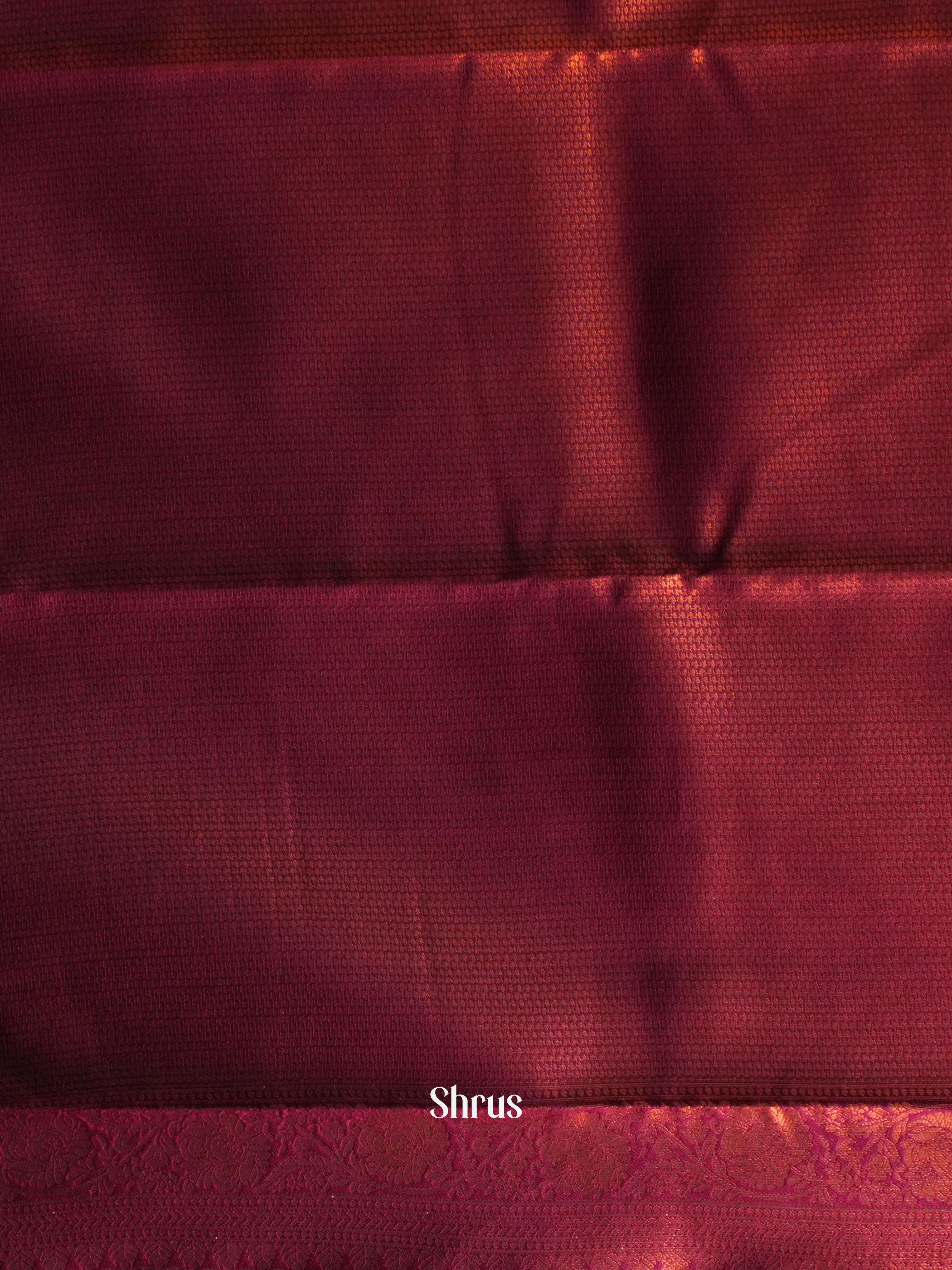 Green & MAroon- Semi Arani Silk Saree - Shop on ShrusEternity.com