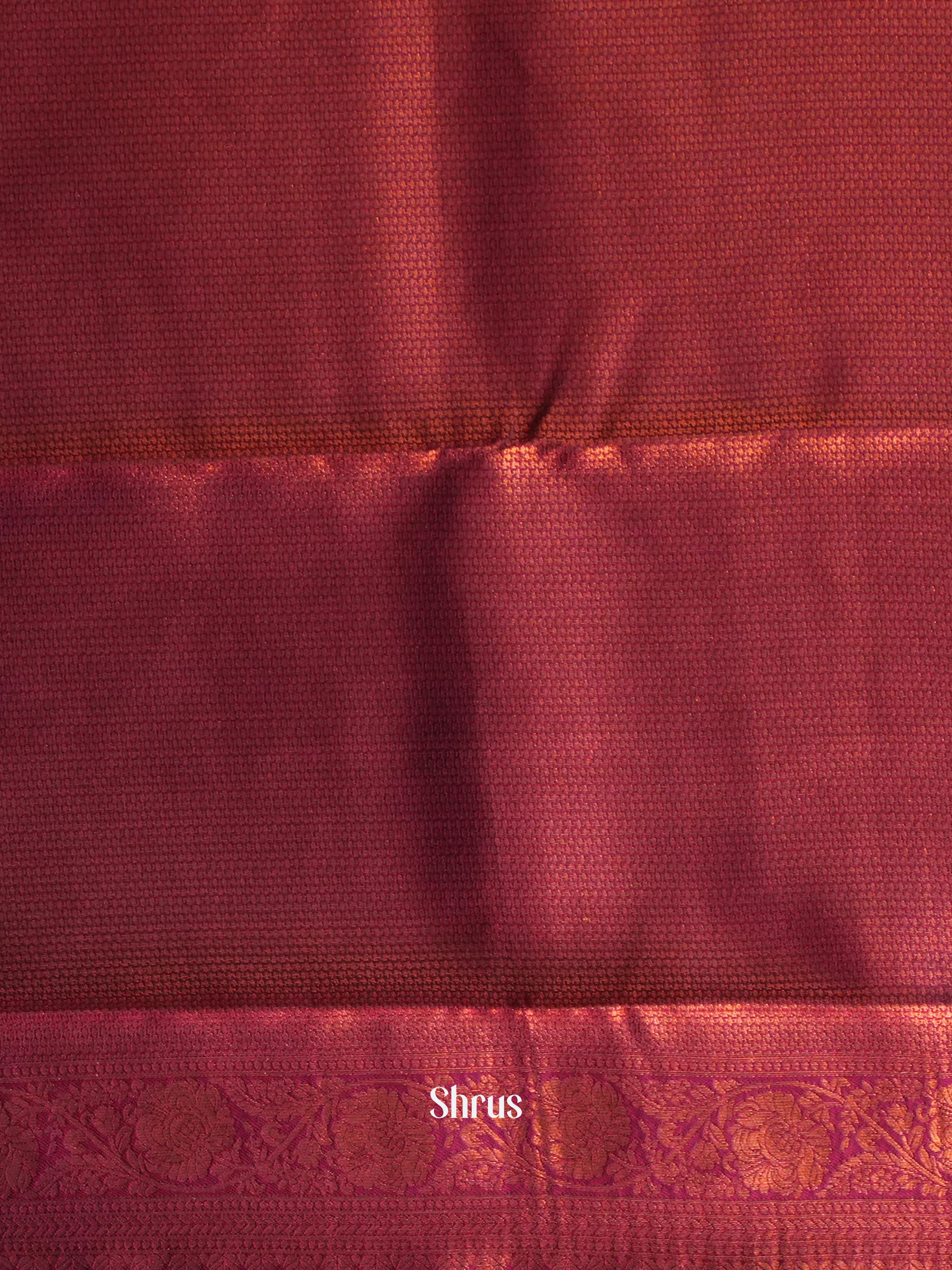 Green & Maroon- Semi Arani Silk Saree - Shop on ShrusEternity.com