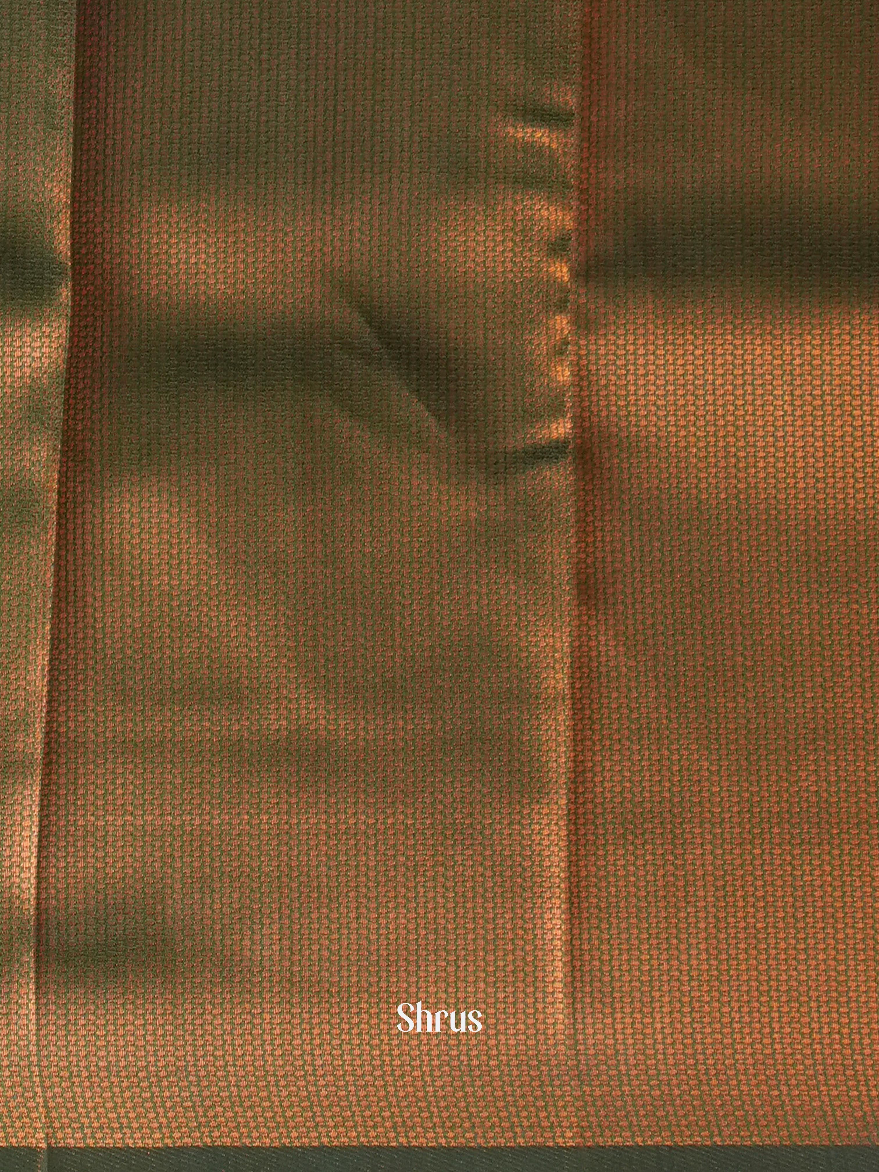 Mustary Green & Green - Semi Arani Silk Saree - Shop on ShrusEternity.com