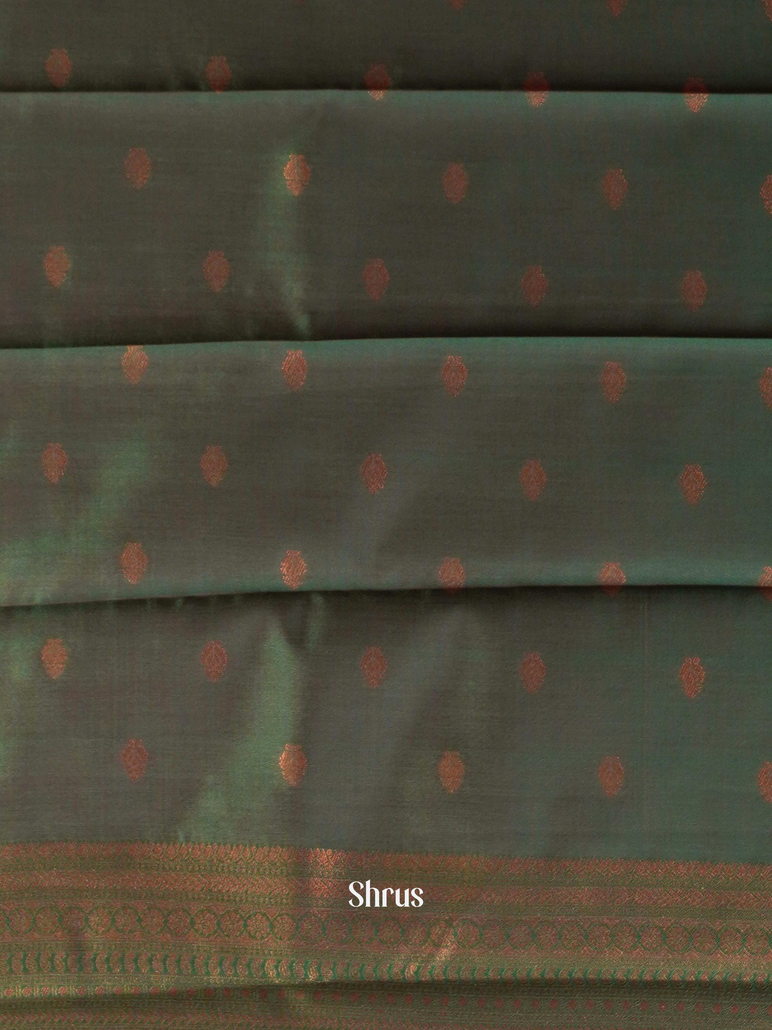 Pink & Green - Semi Arani Silk Saree - Shop on ShrusEternity.com